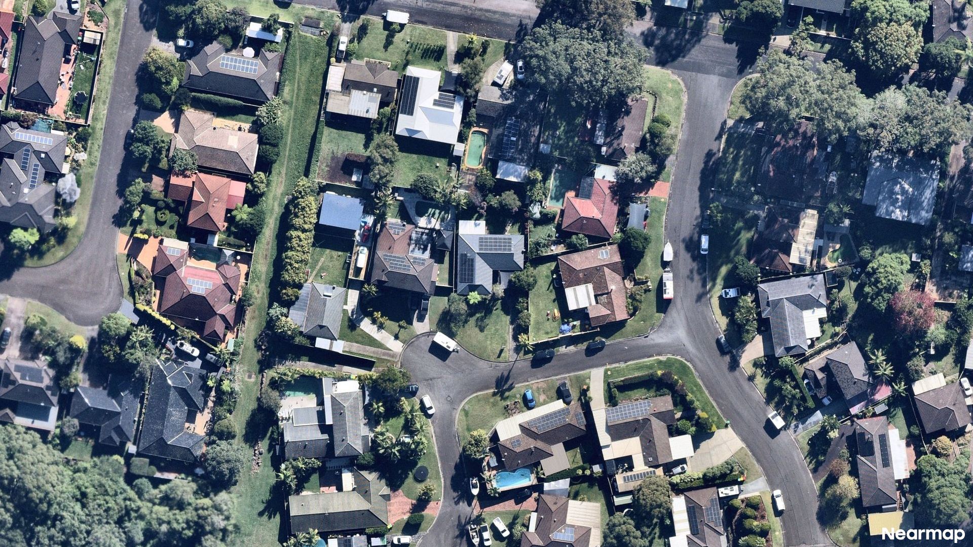 Vertical aerial view