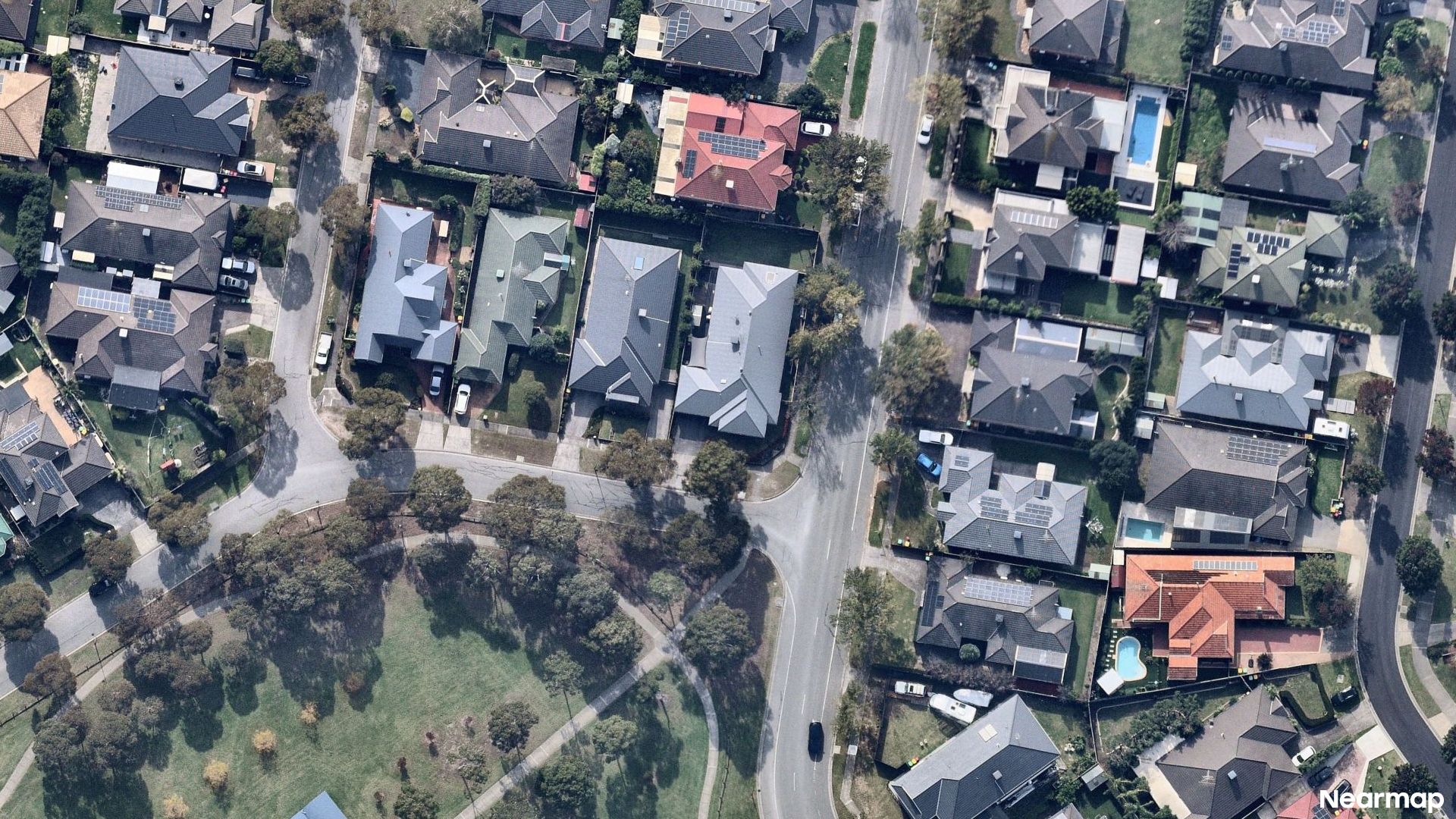 Vertical aerial view