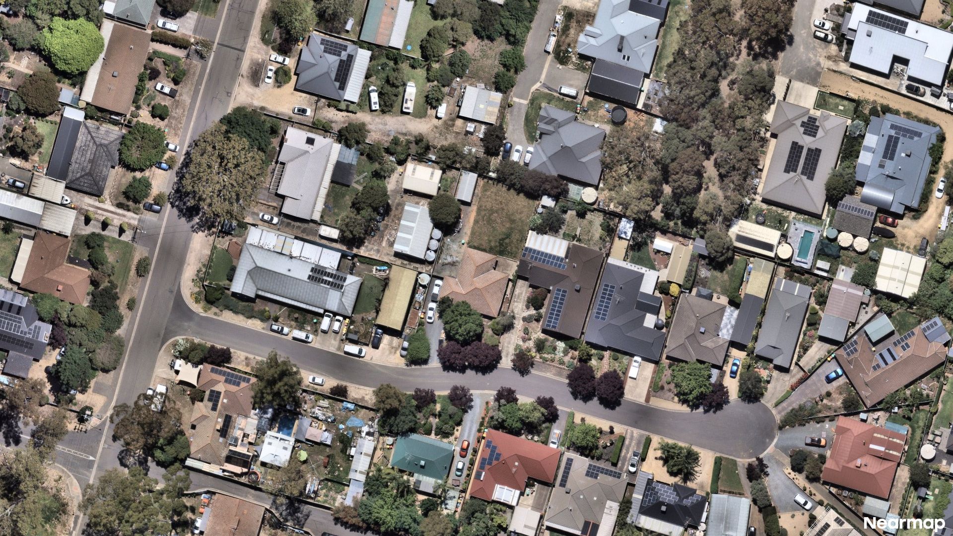 Vertical aerial view