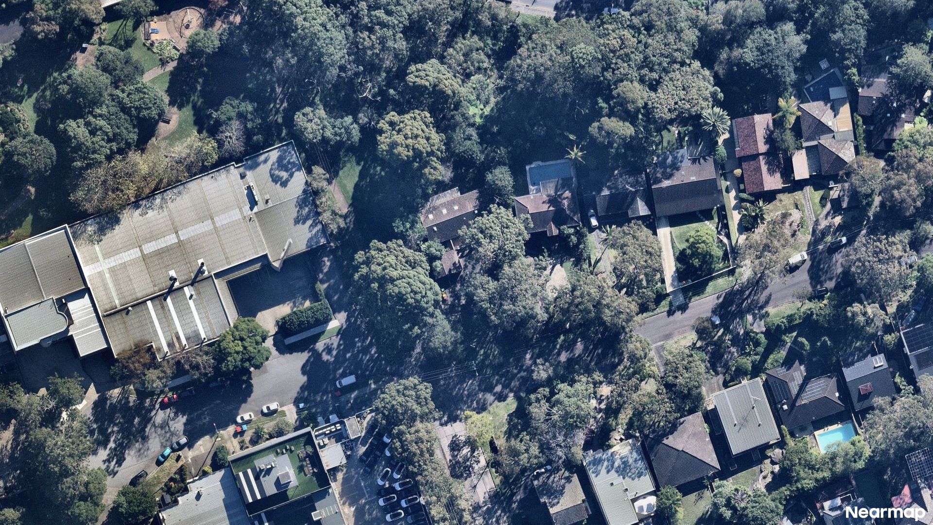 Vertical aerial view