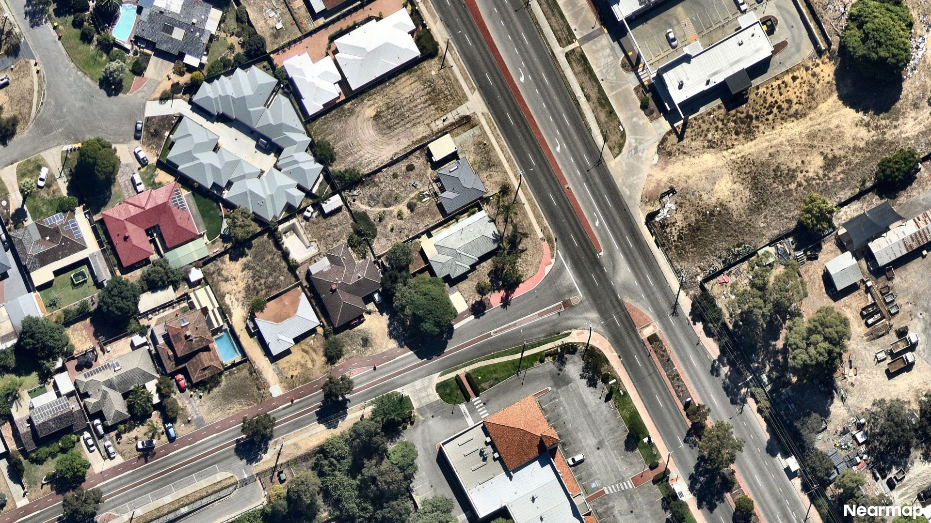 Vertical aerial view
