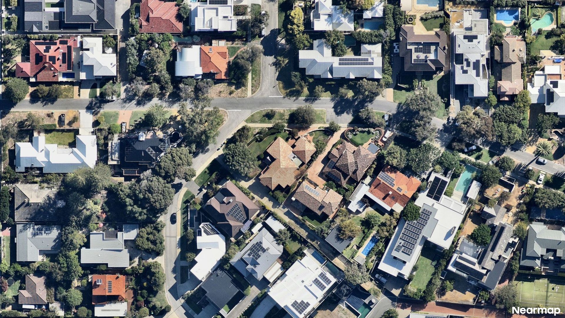 Vertical aerial view