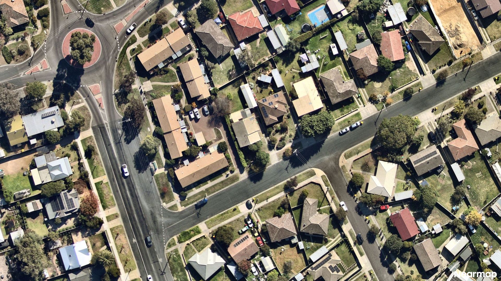 Vertical aerial view