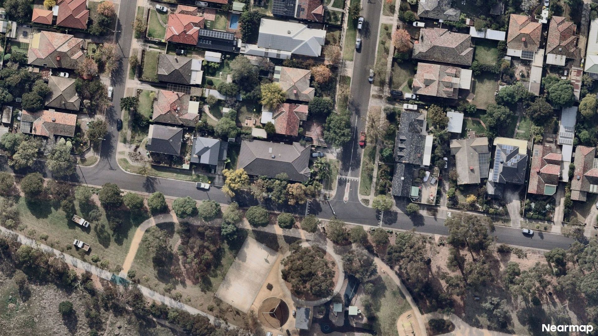 Vertical aerial view