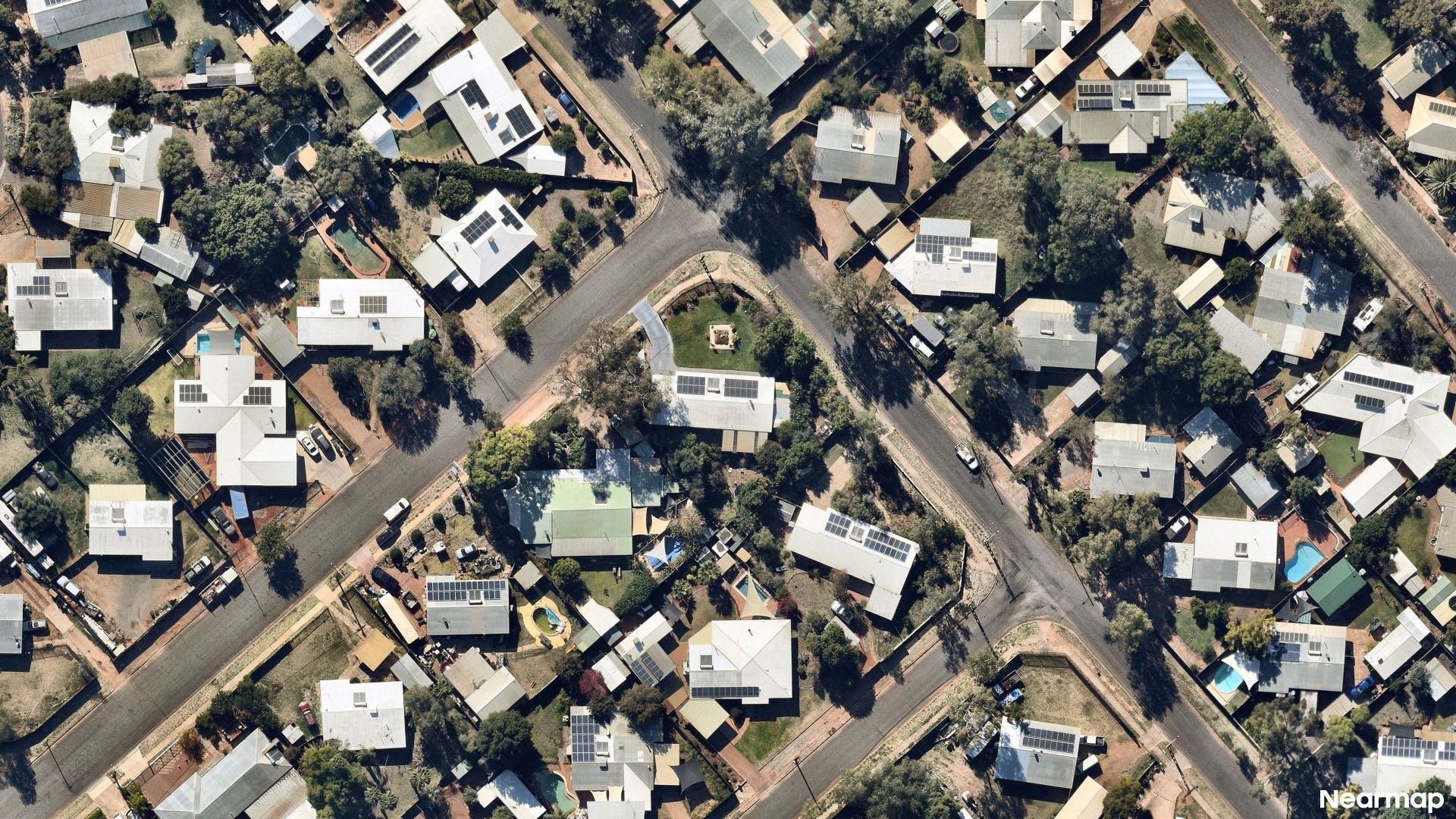 Vertical aerial view