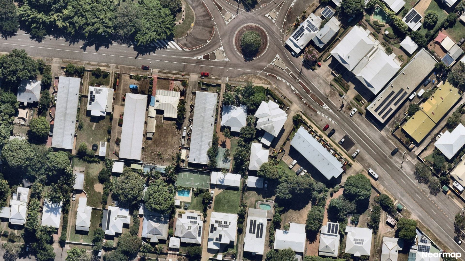 Vertical aerial view