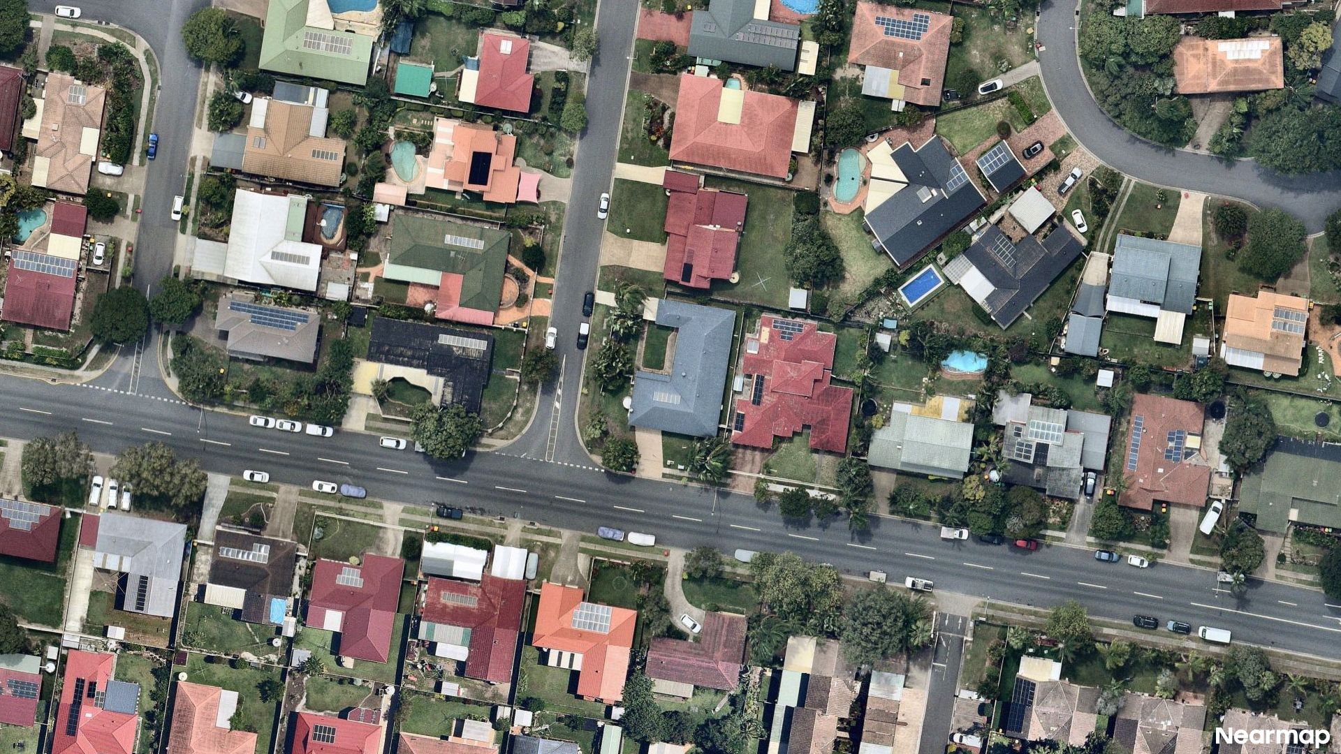 Vertical aerial view