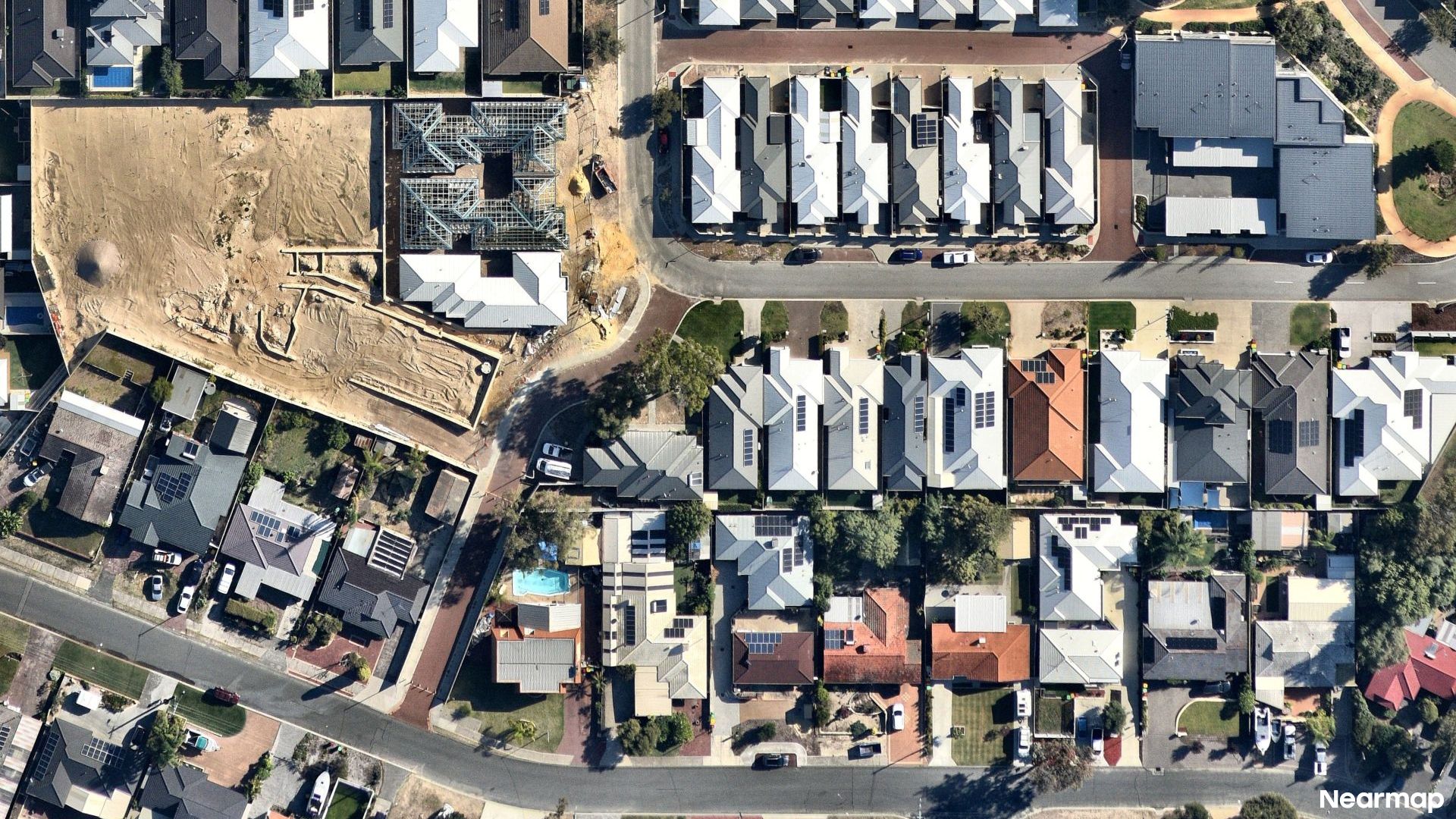 Vertical aerial view