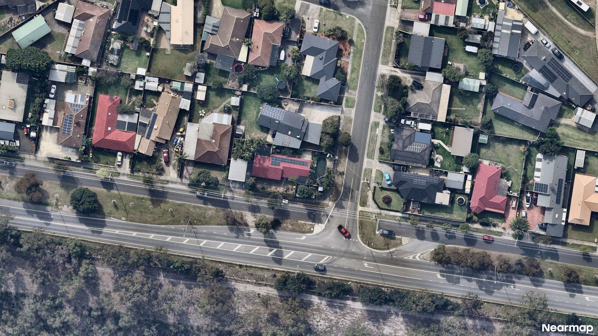 Vertical aerial view