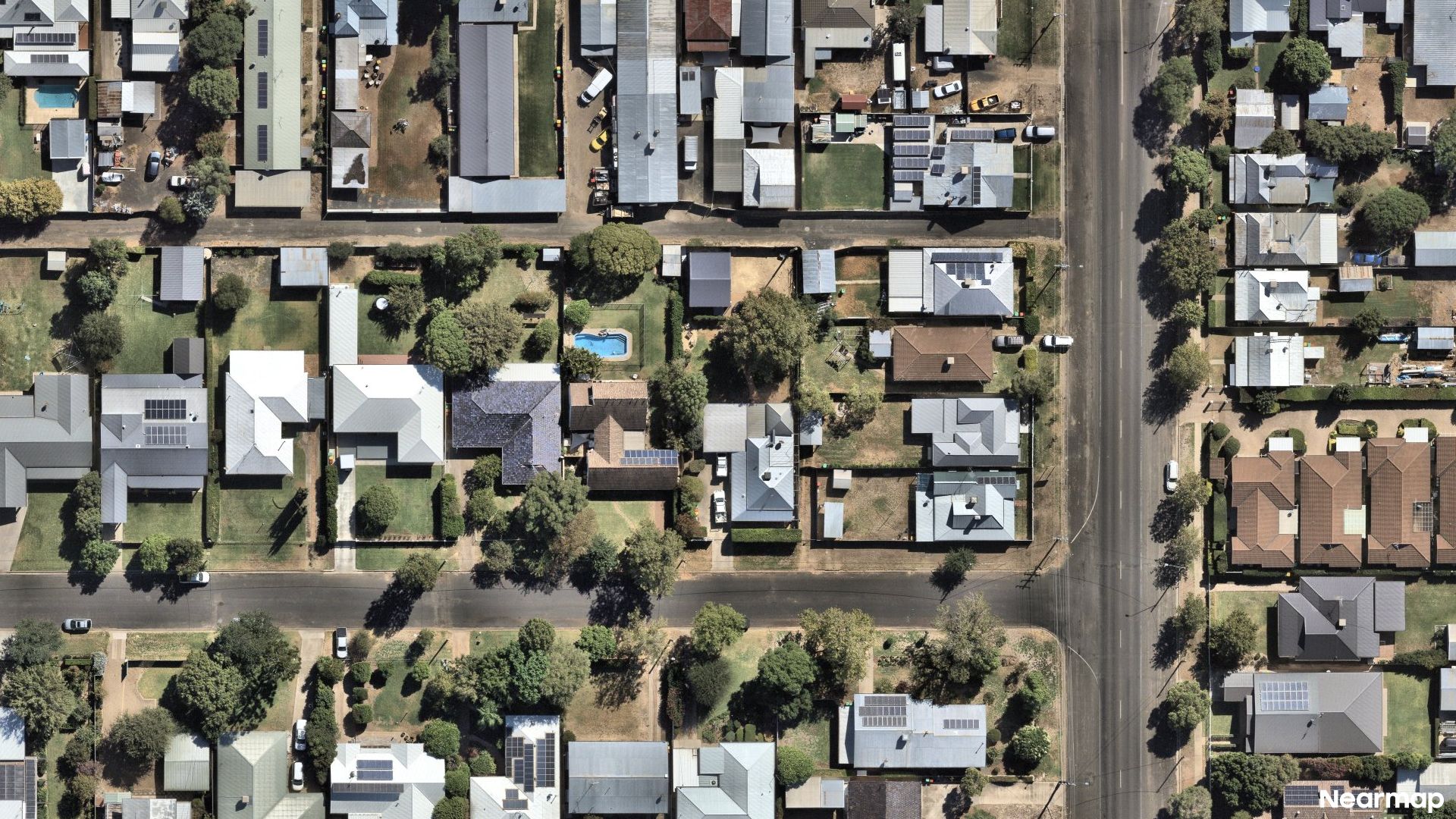 Vertical aerial view