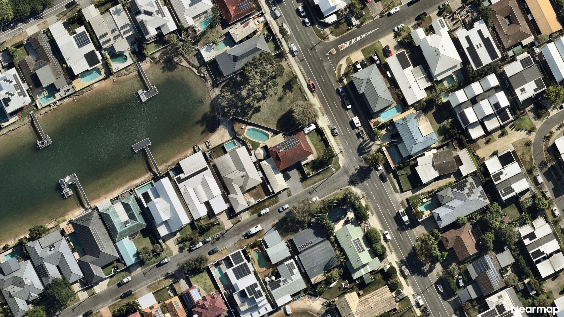 Vertical aerial view
