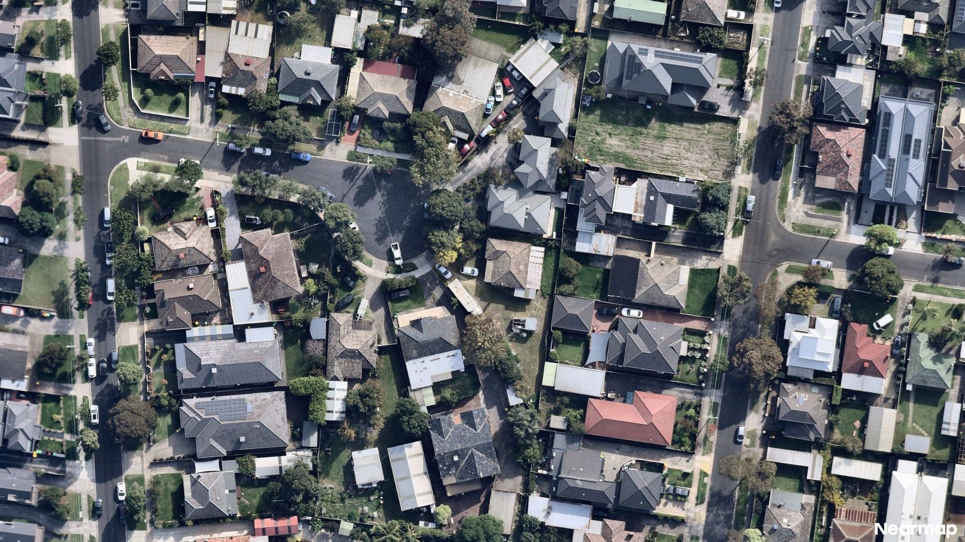Vertical aerial view