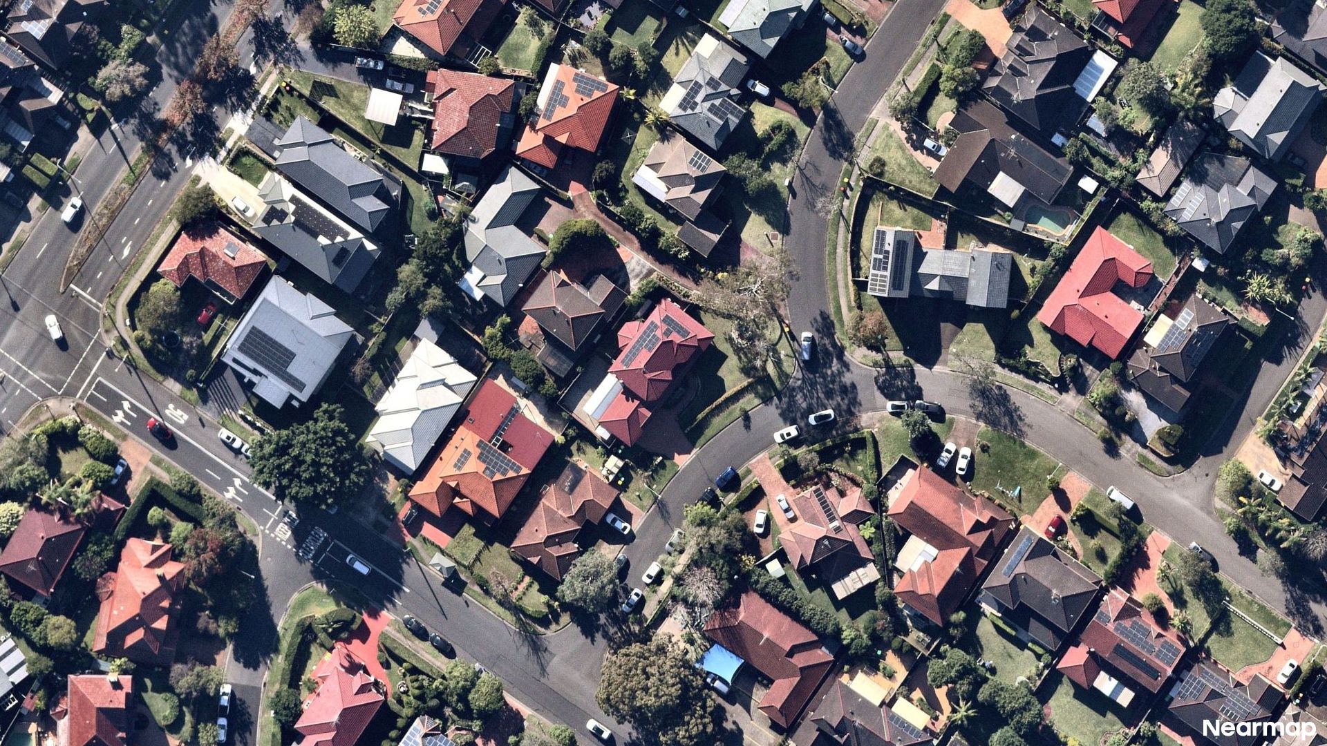 Vertical aerial view