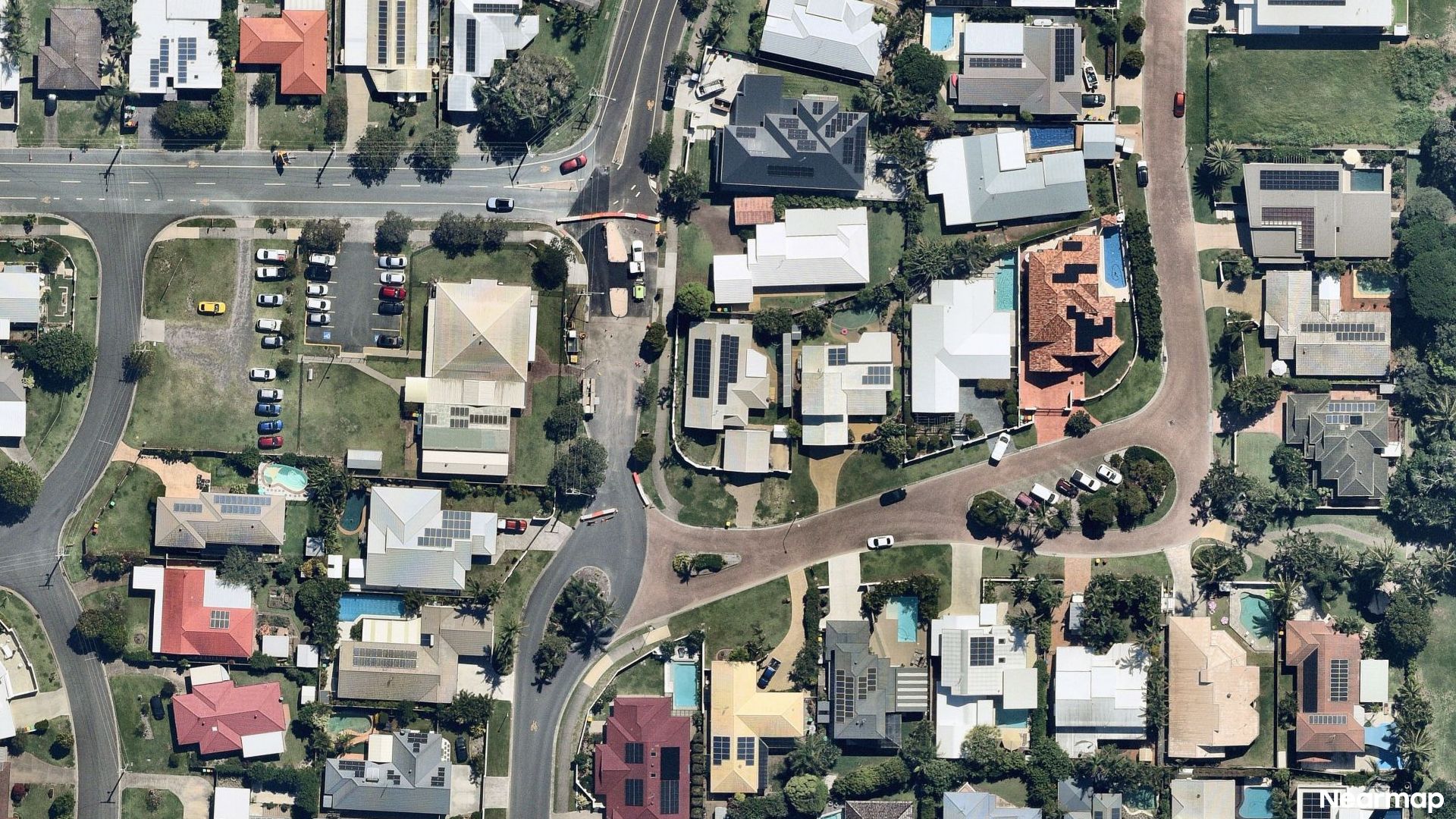 Vertical aerial view