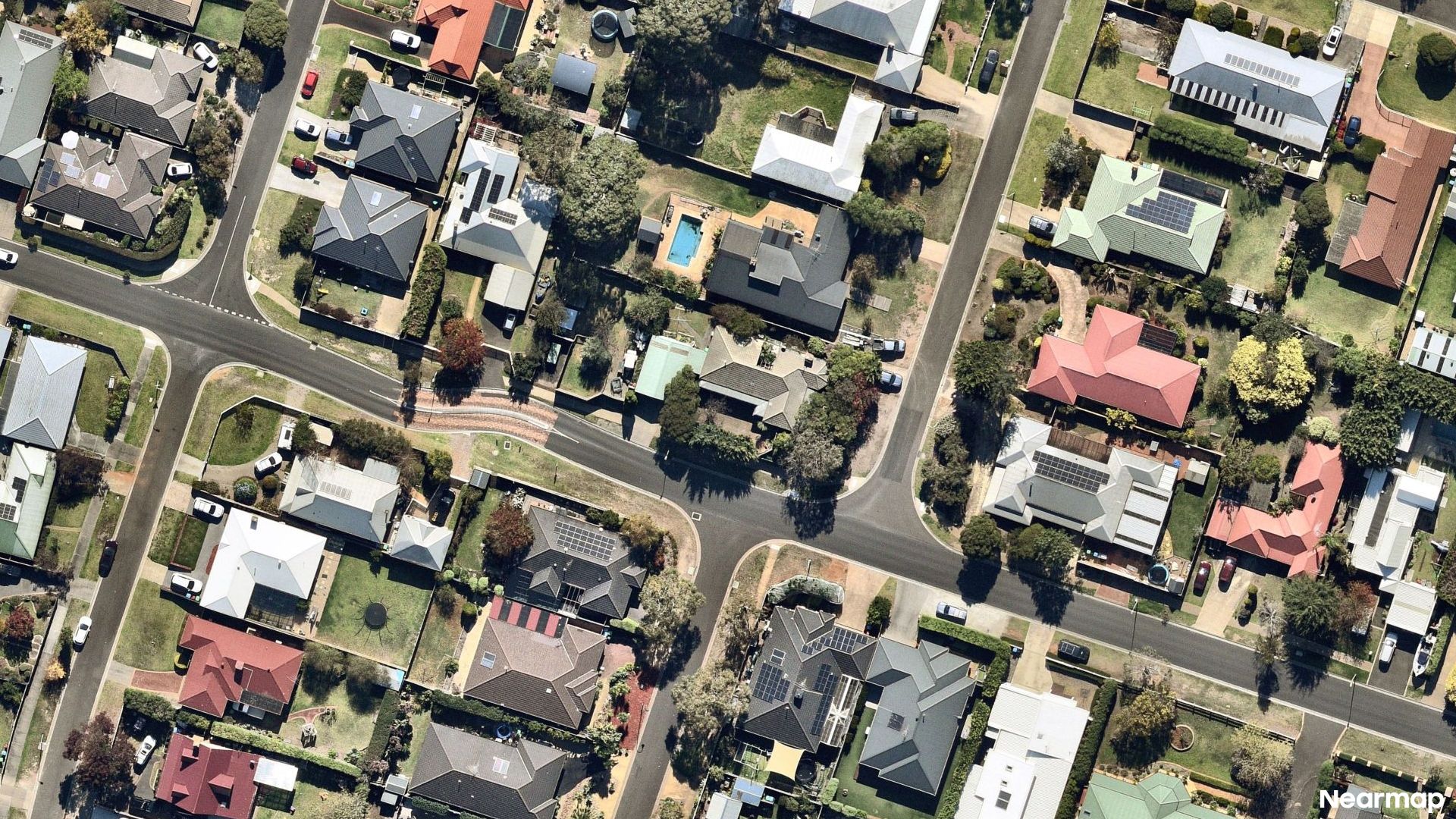 Vertical aerial view