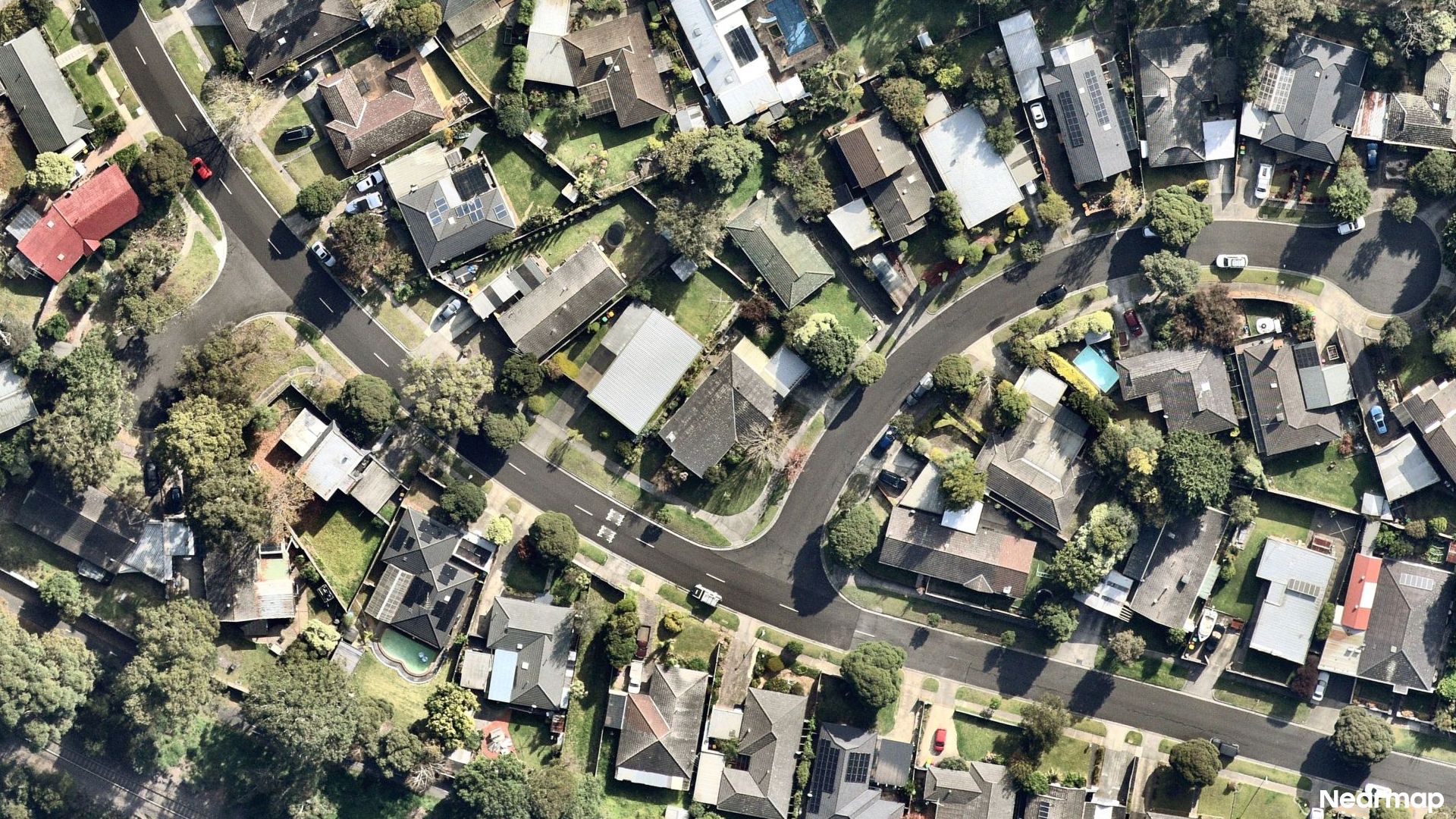Vertical aerial view