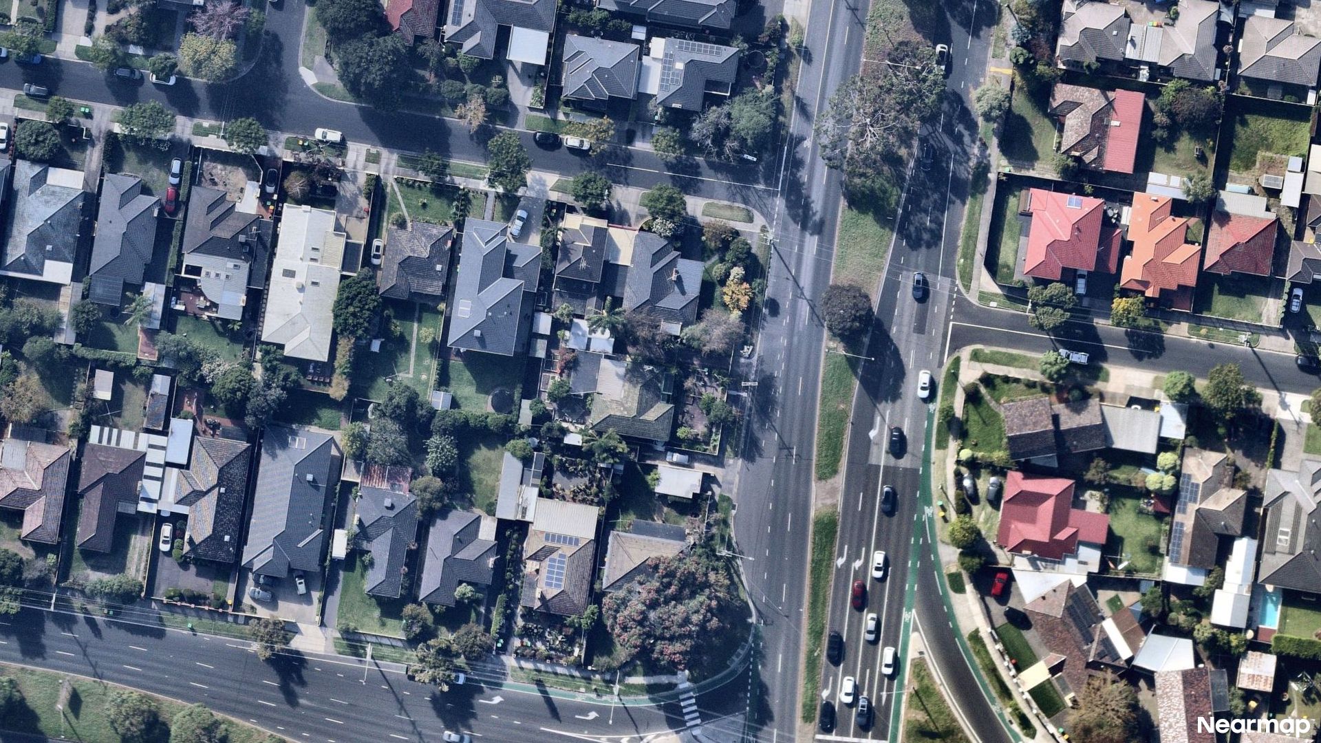 Vertical aerial view