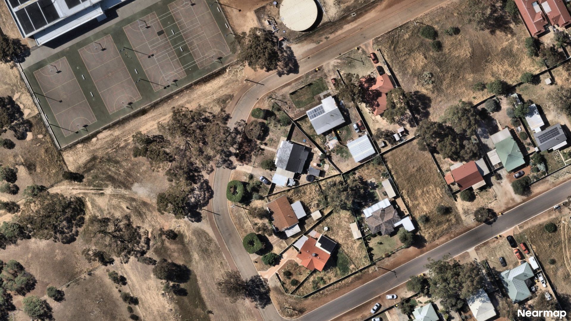 Vertical aerial view