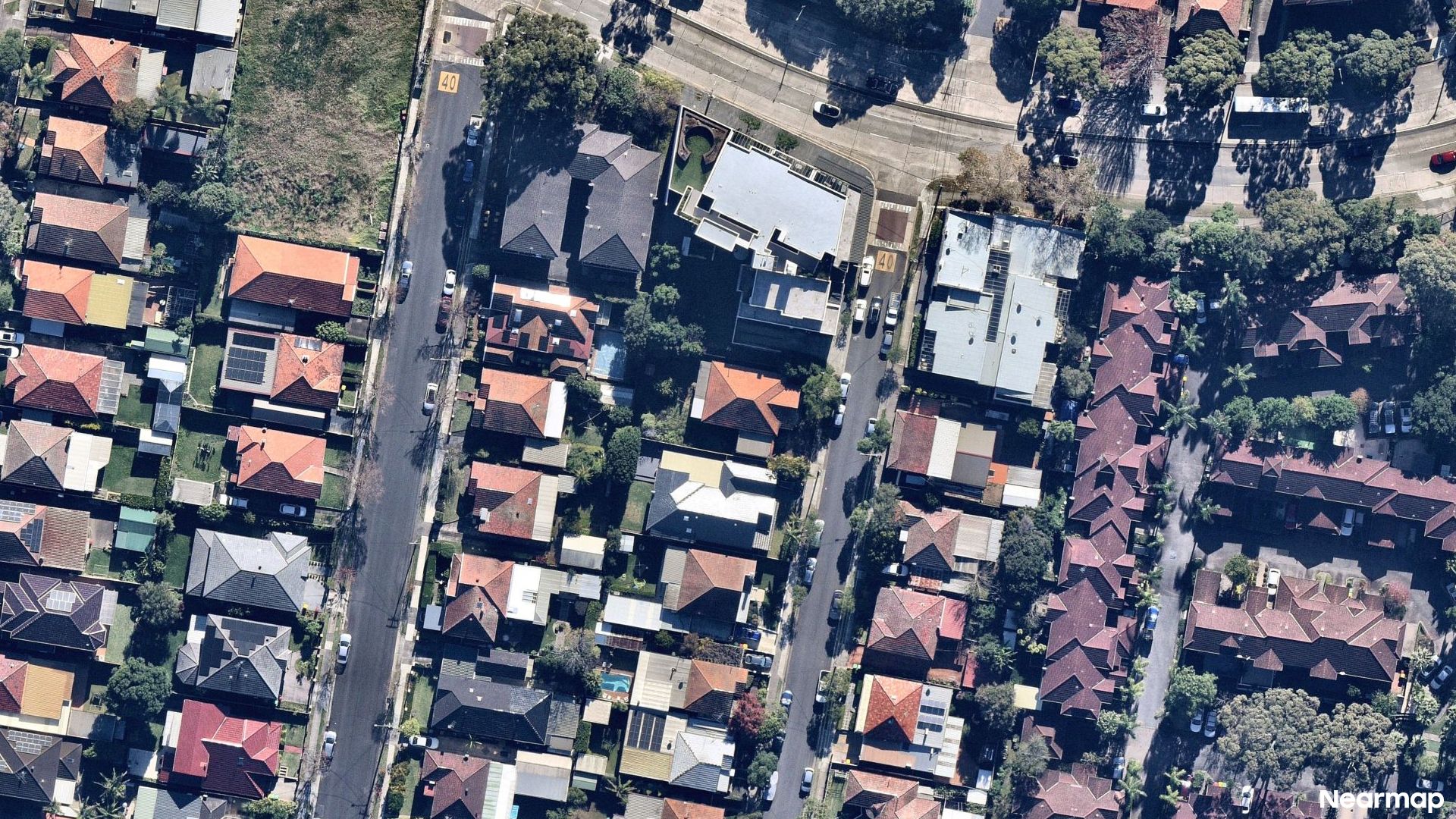 Vertical aerial view
