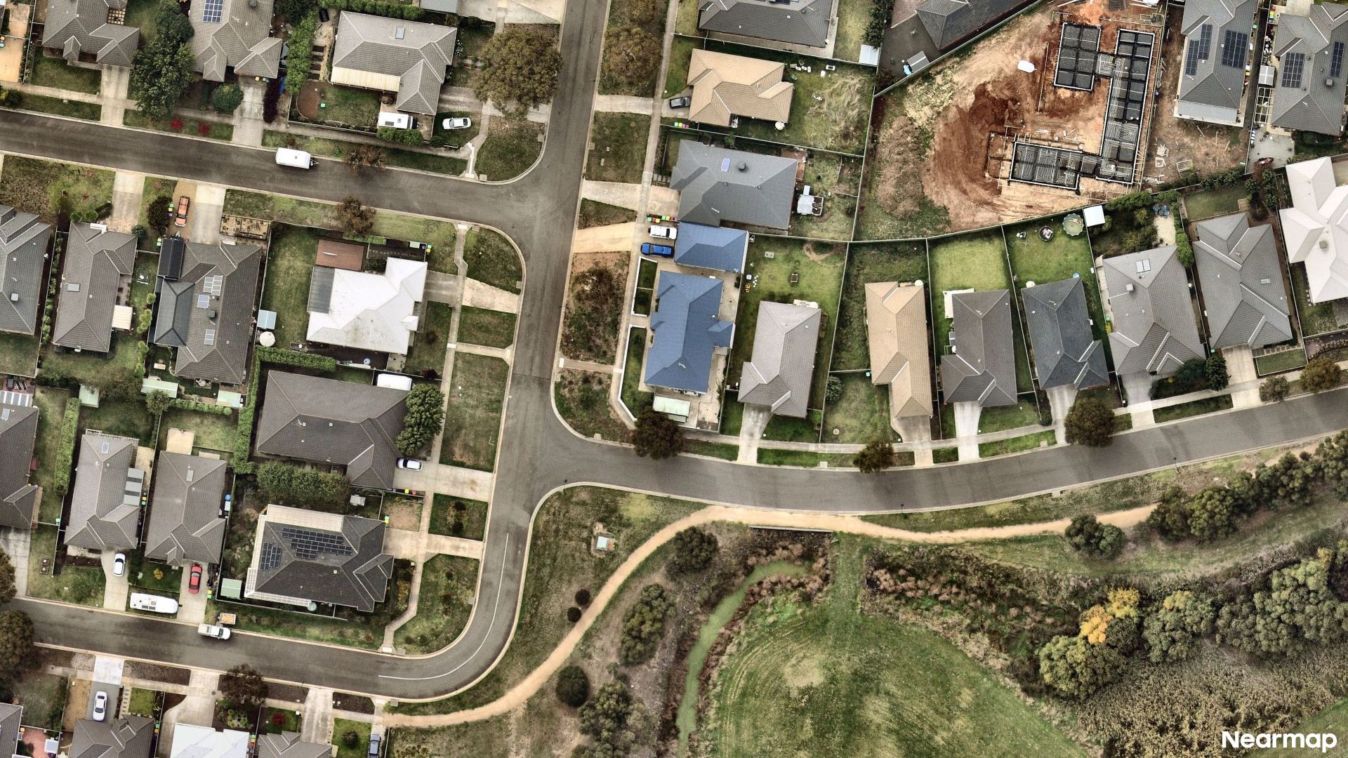 Vertical aerial view