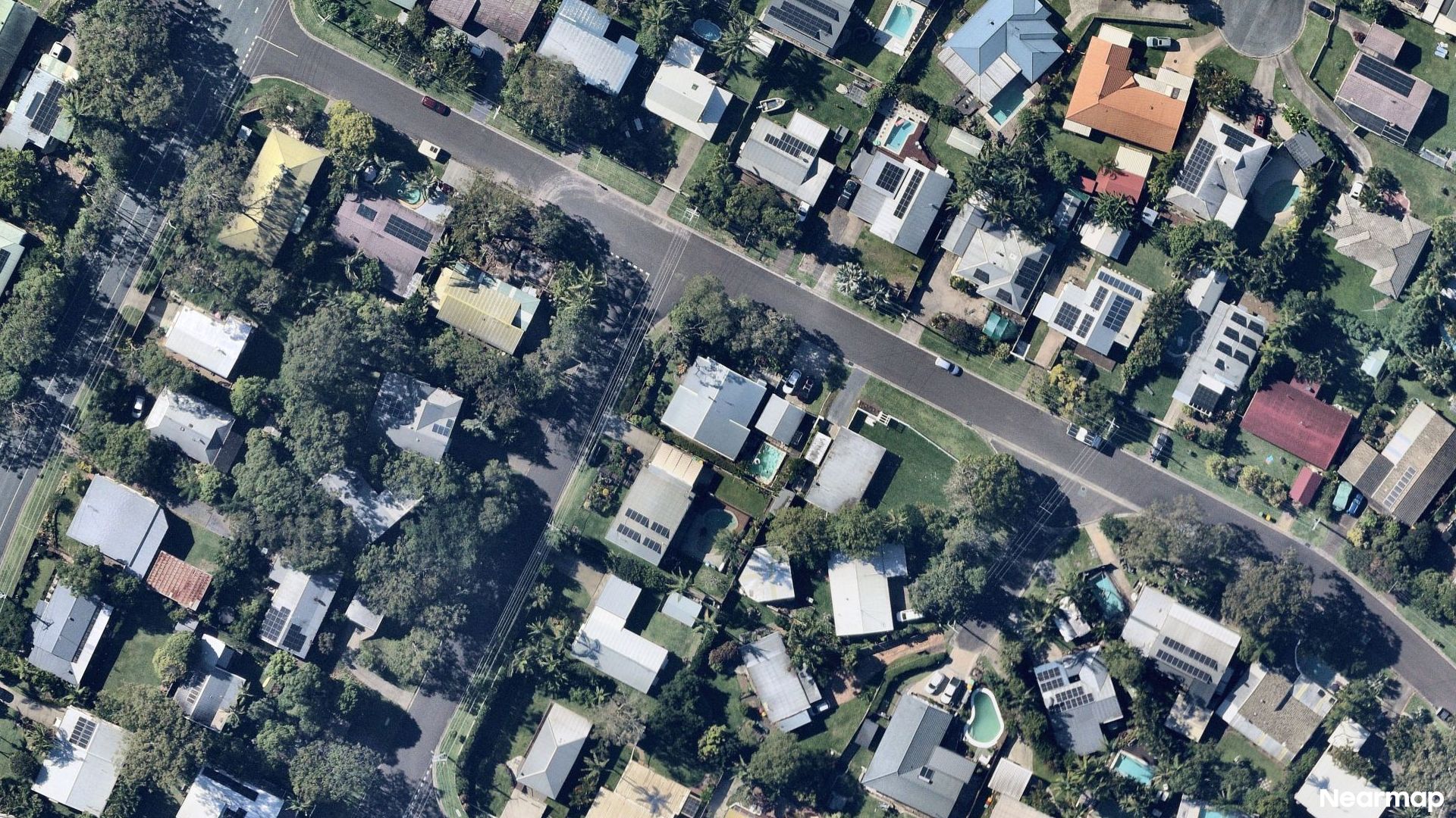 Vertical aerial view