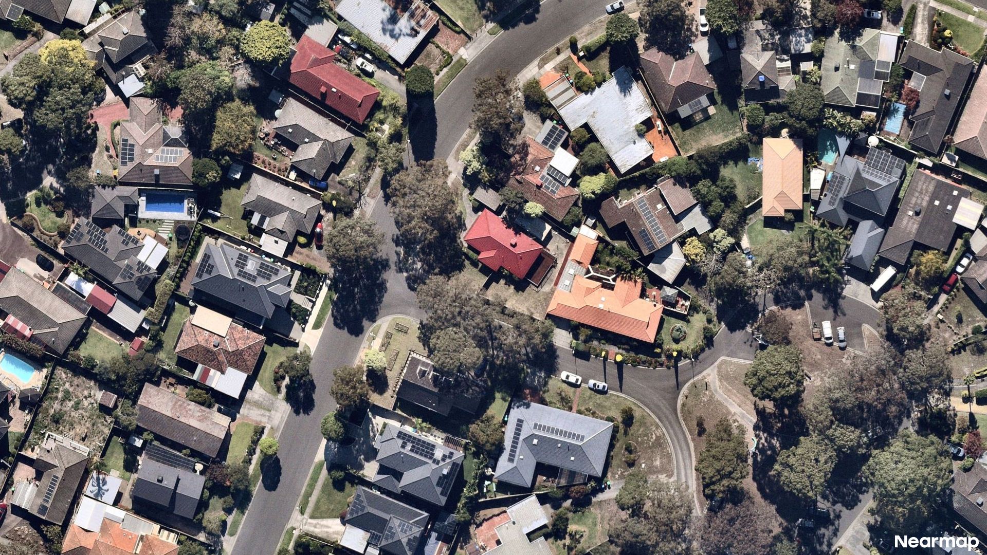 Vertical aerial view
