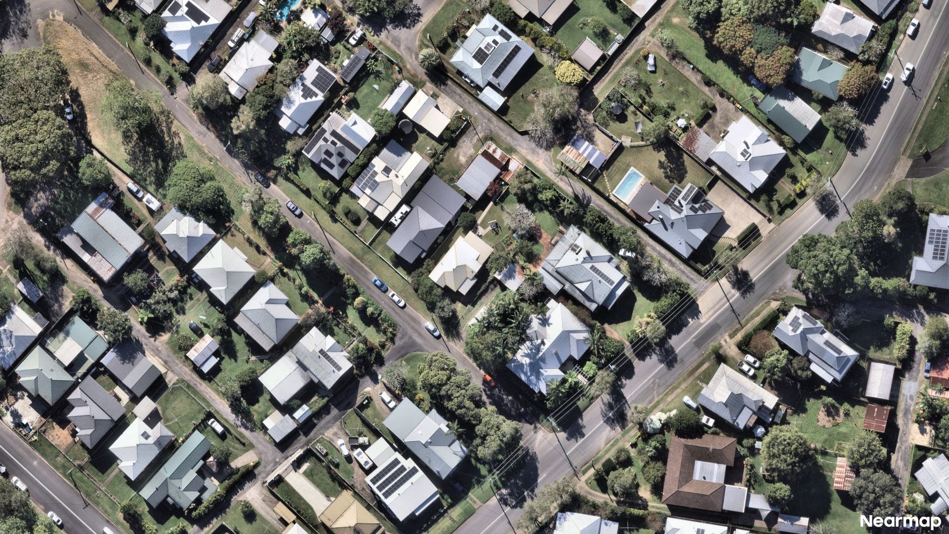 Vertical aerial view