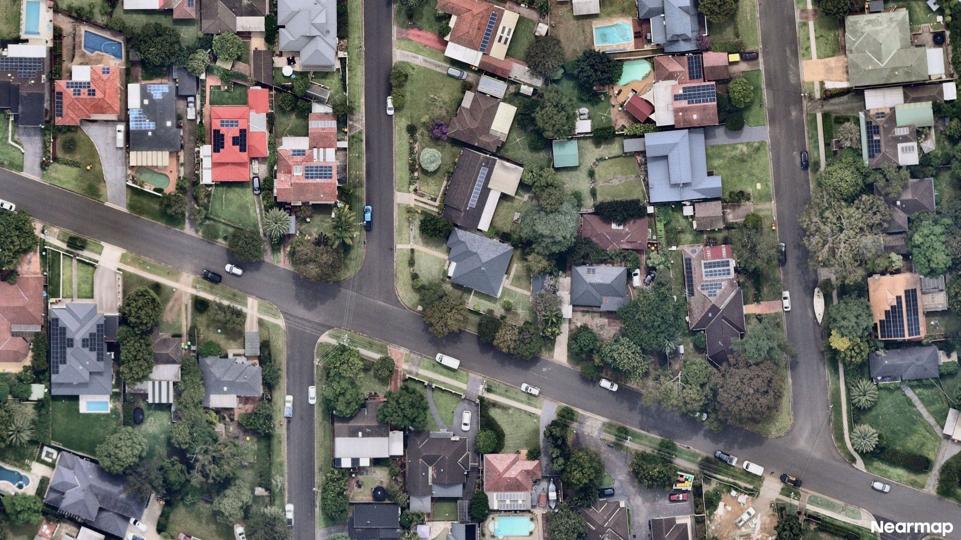 Vertical aerial view