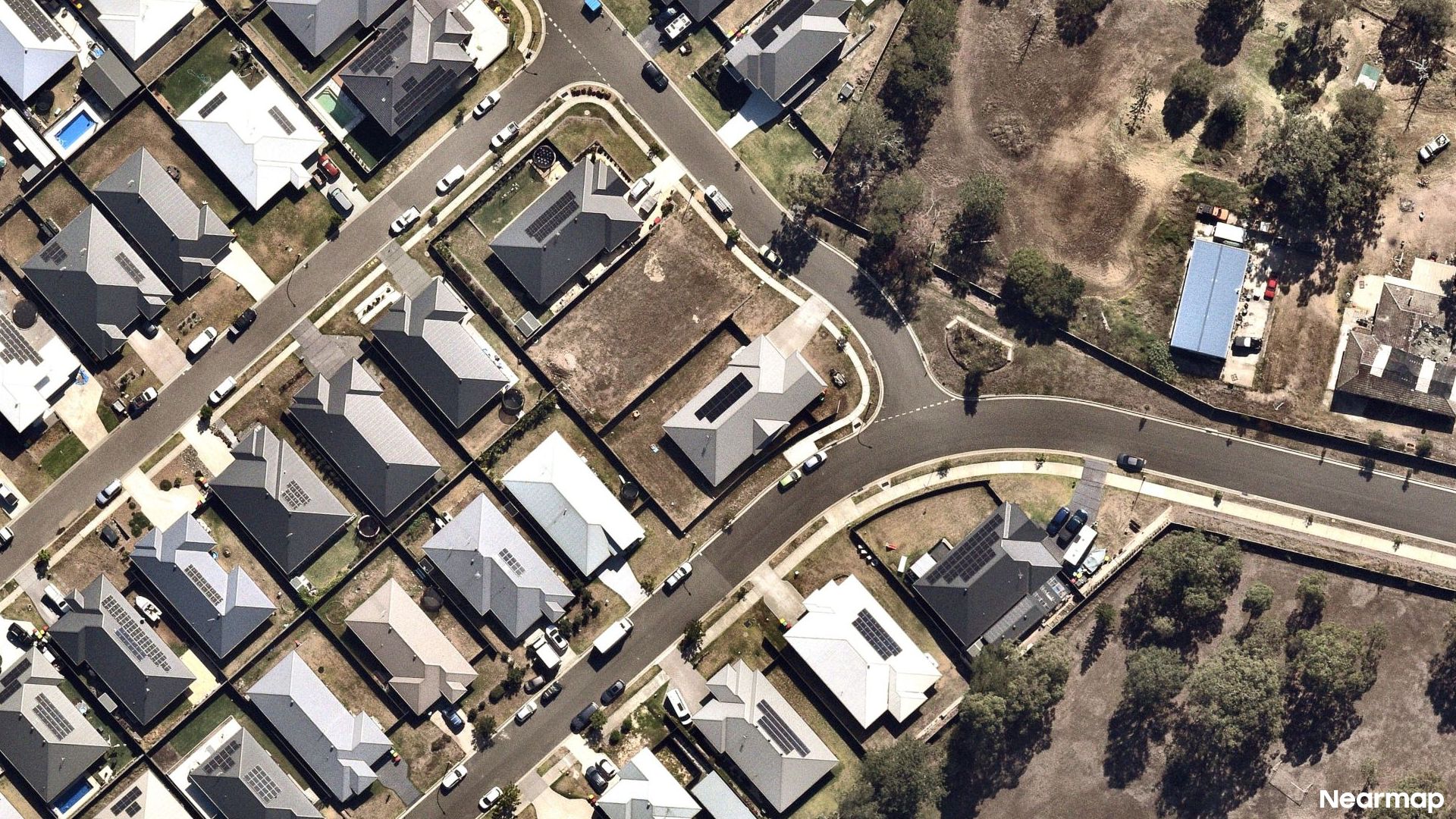 Vertical aerial view
