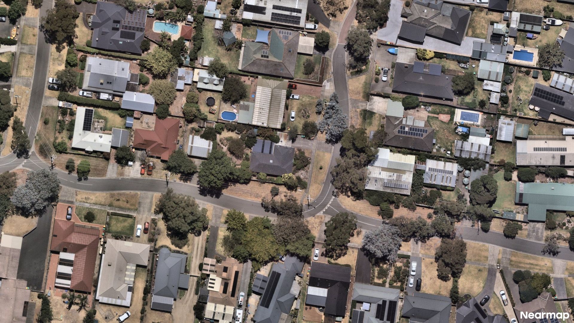 Vertical aerial view