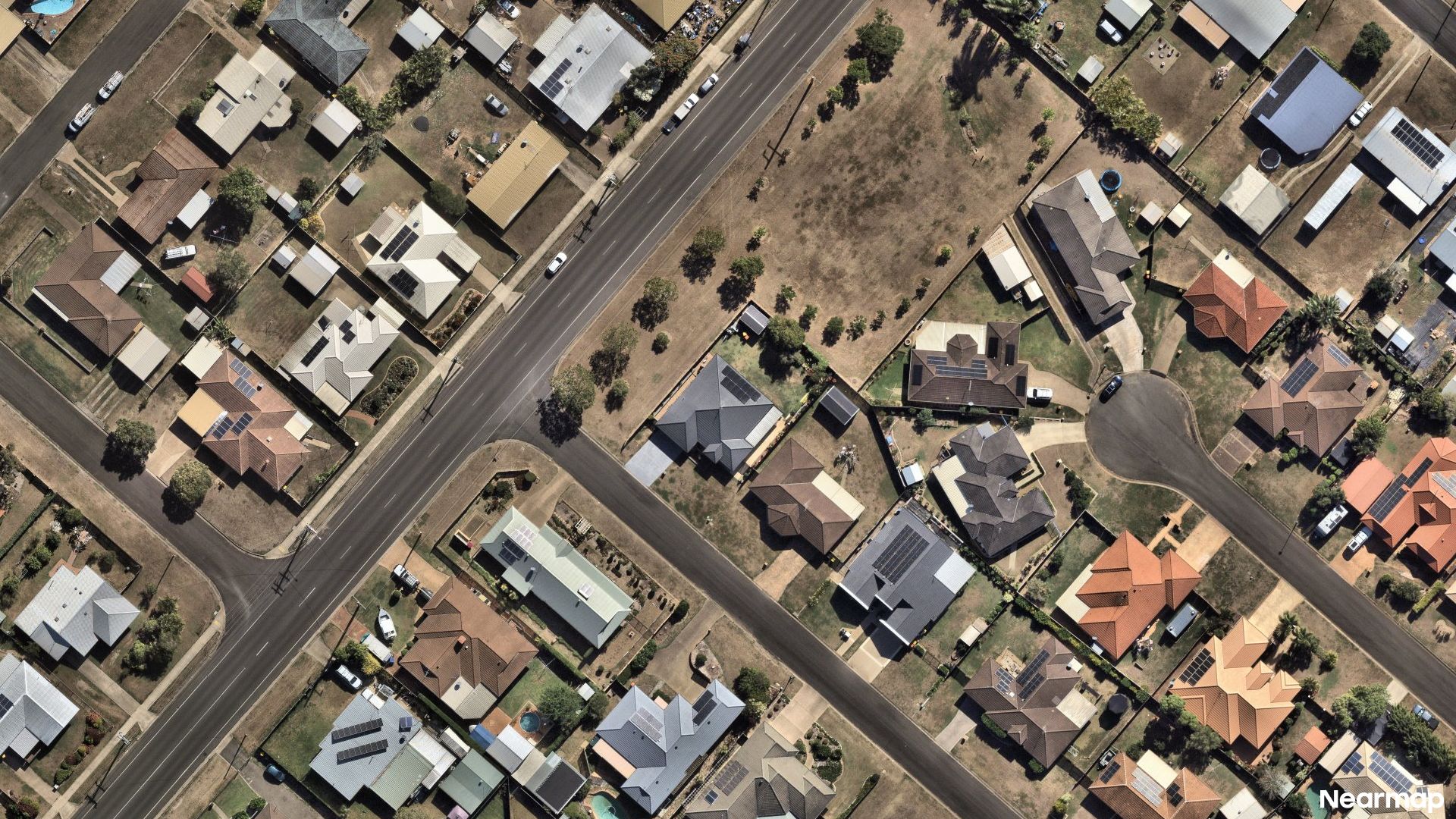Vertical aerial view