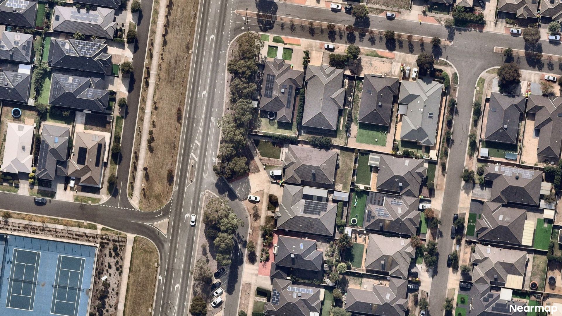 Vertical aerial view