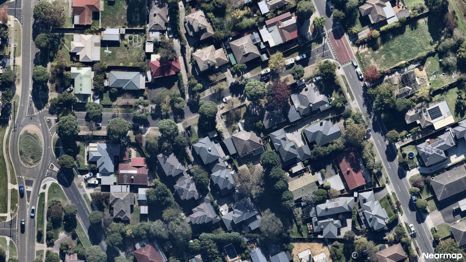 Vertical aerial view