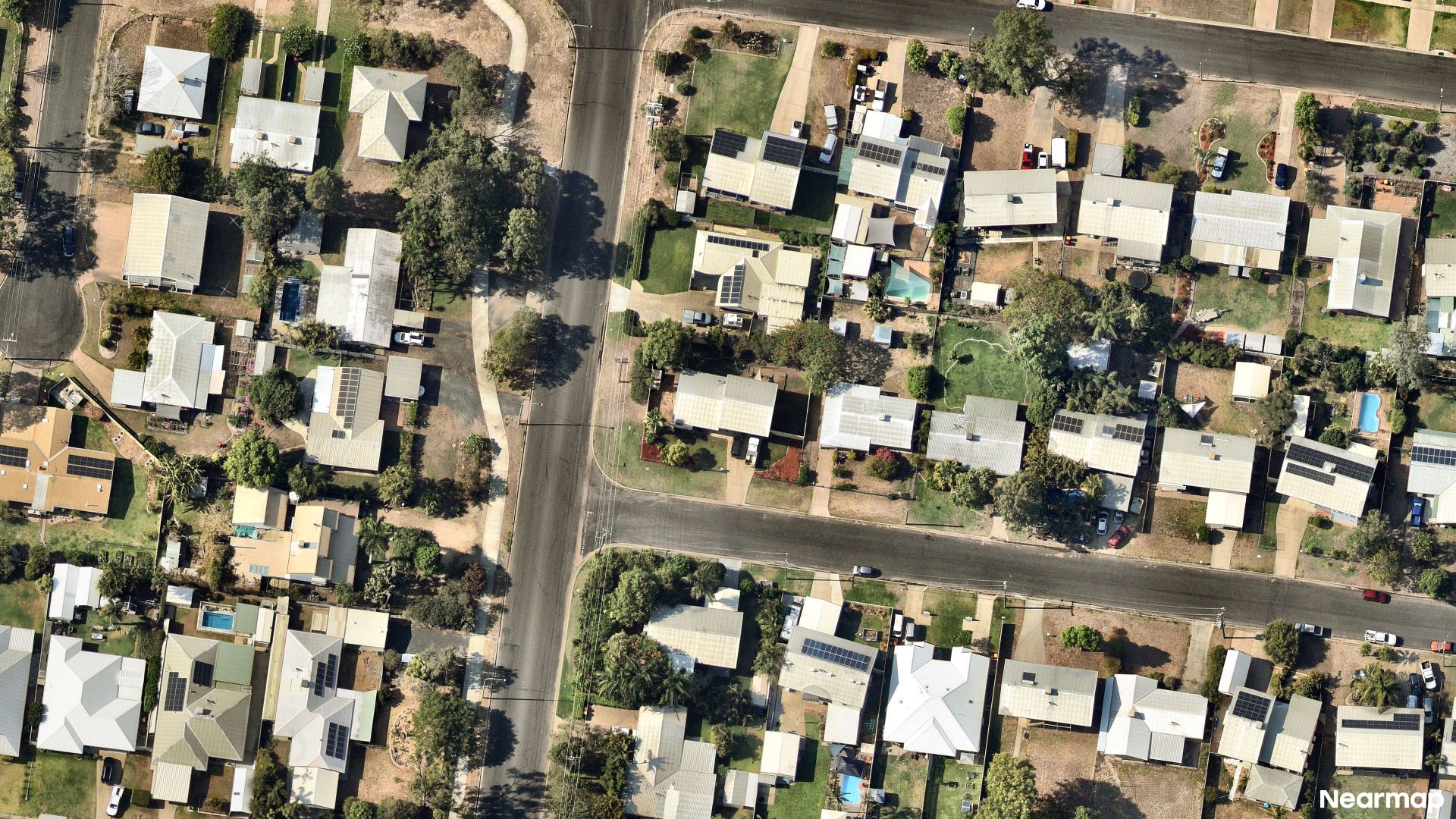 Vertical aerial view