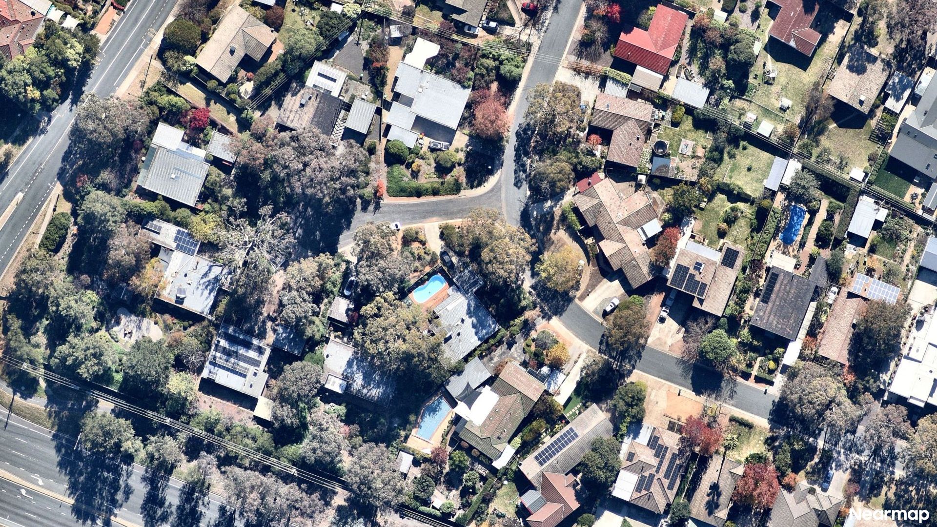 Vertical aerial view