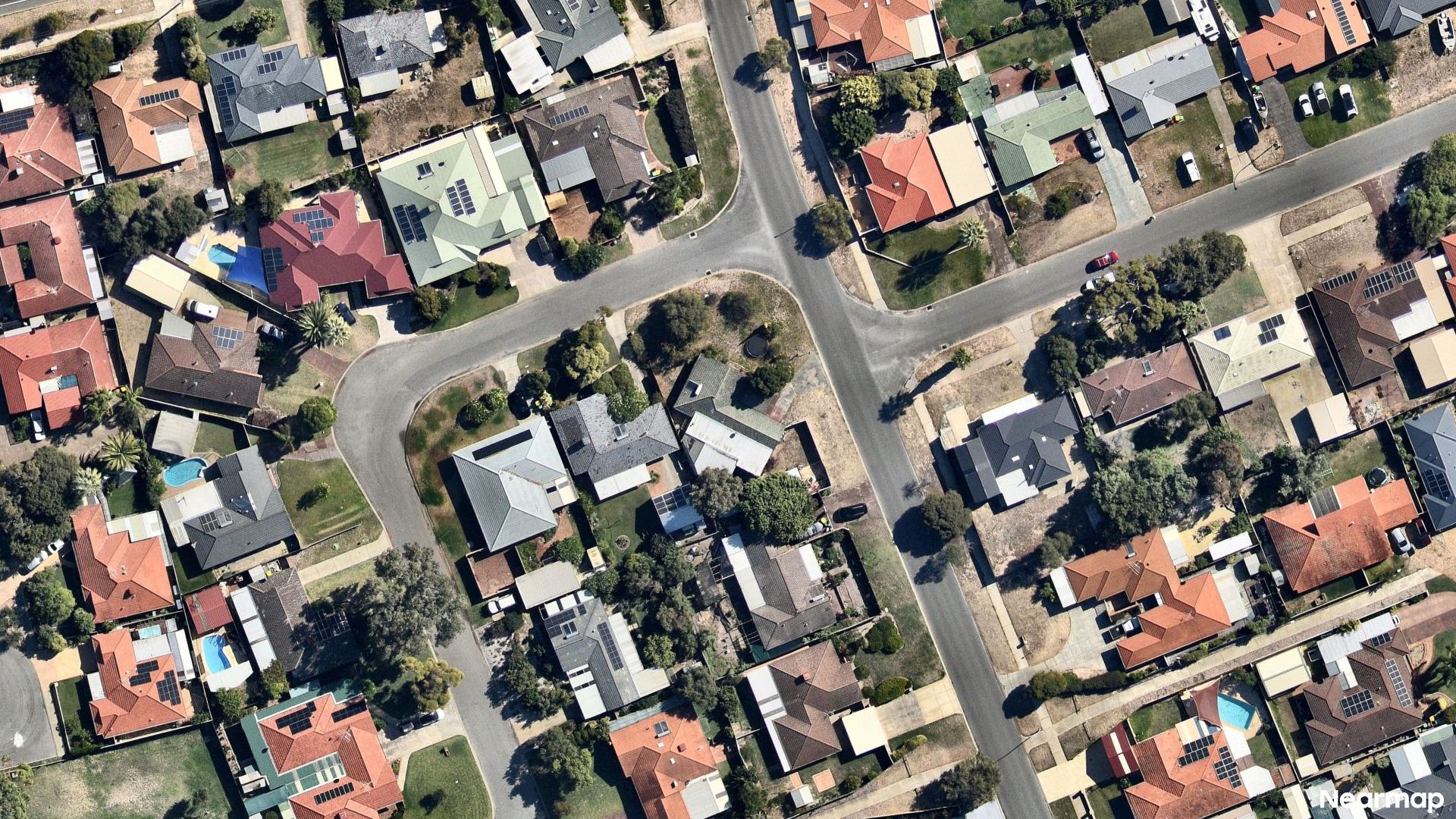 Vertical aerial view