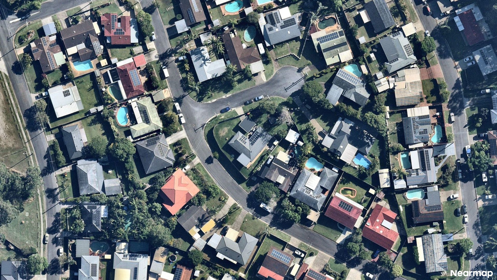 Vertical aerial view