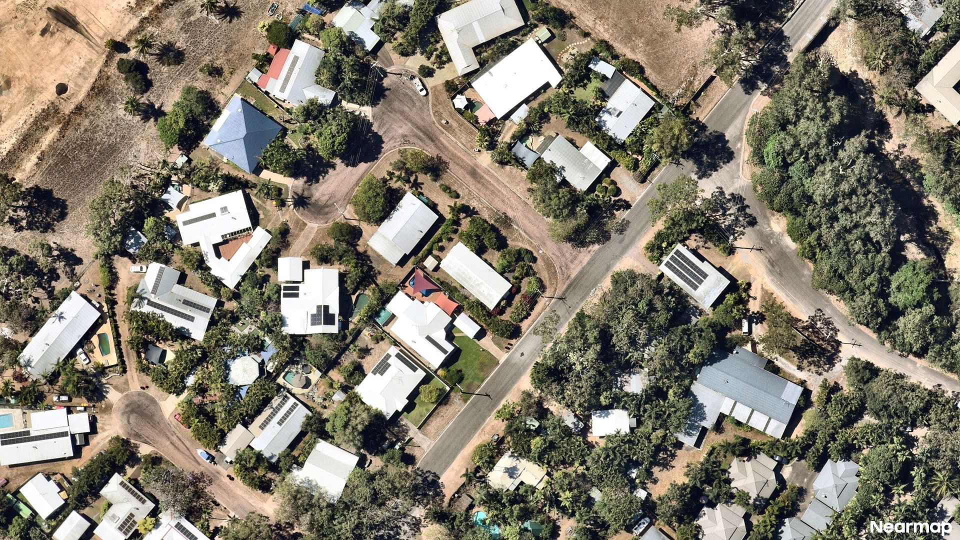 Vertical aerial view