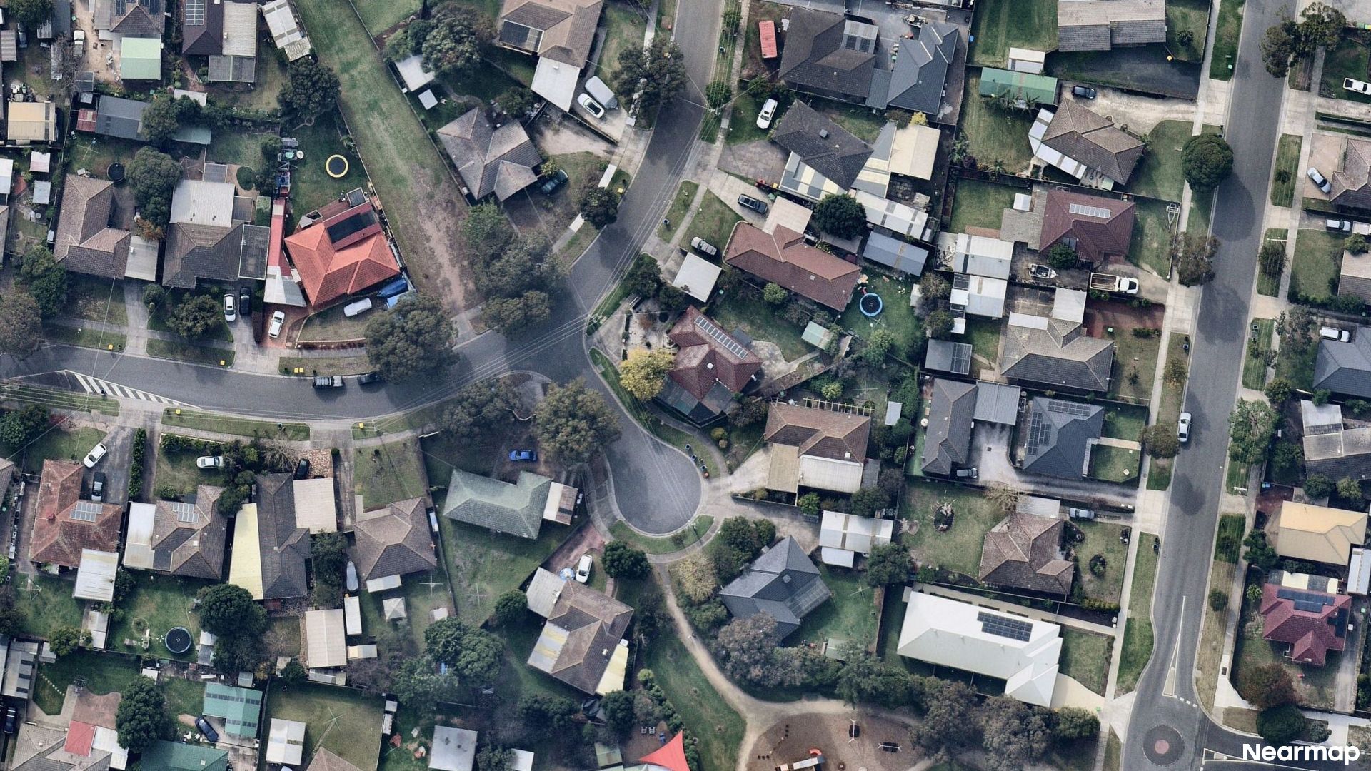 Vertical aerial view