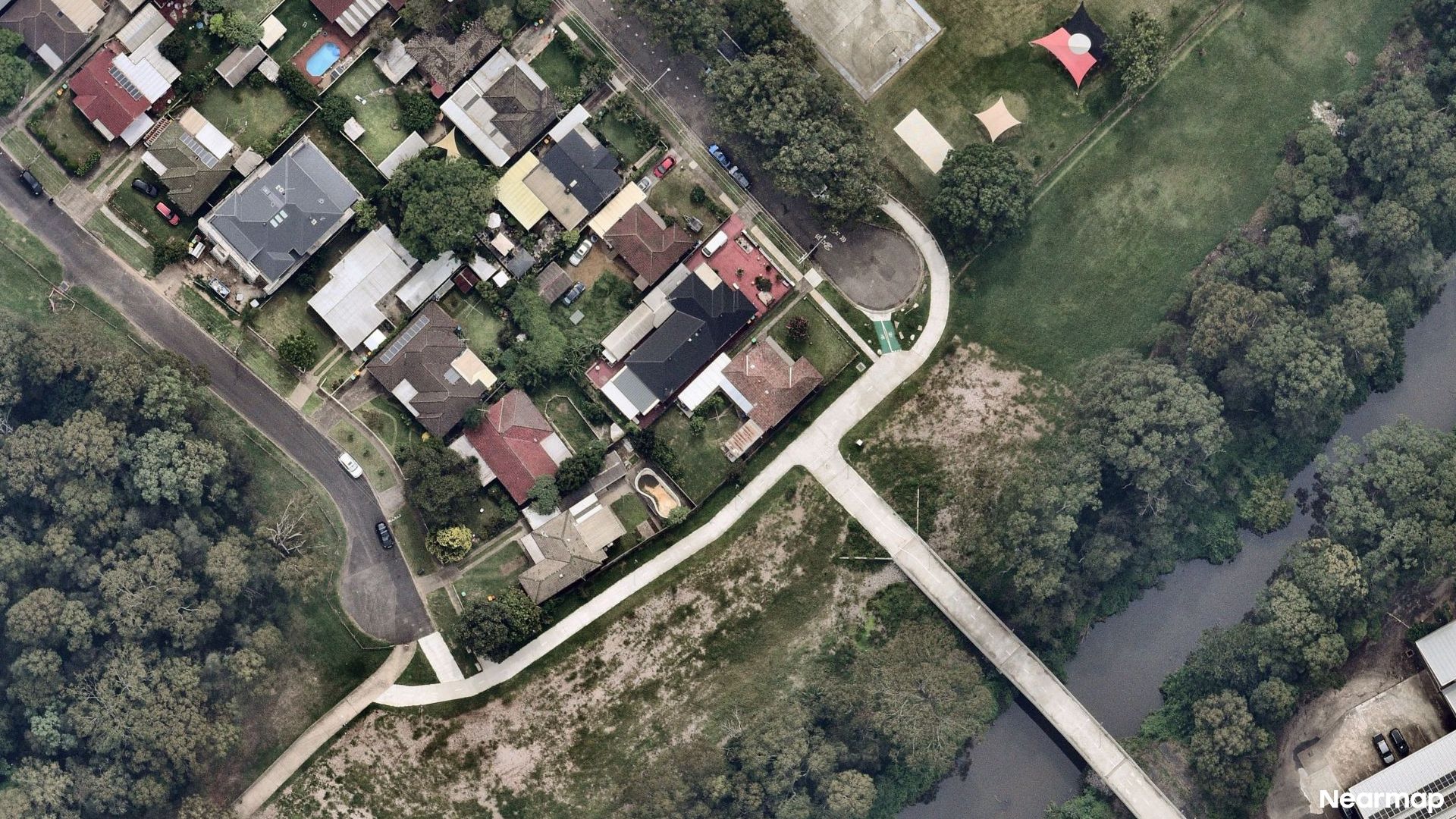Vertical aerial view