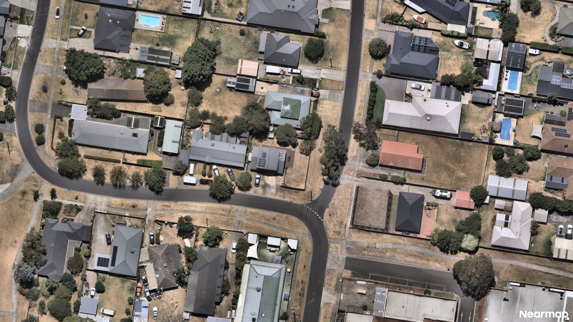 Vertical aerial view