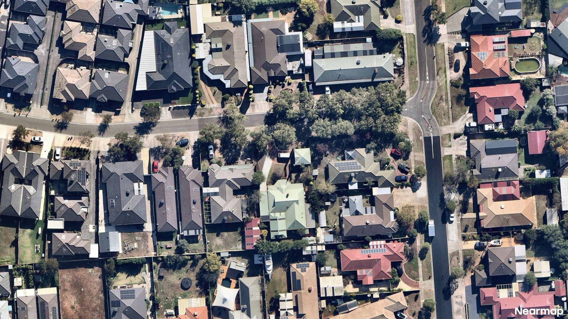Vertical aerial view