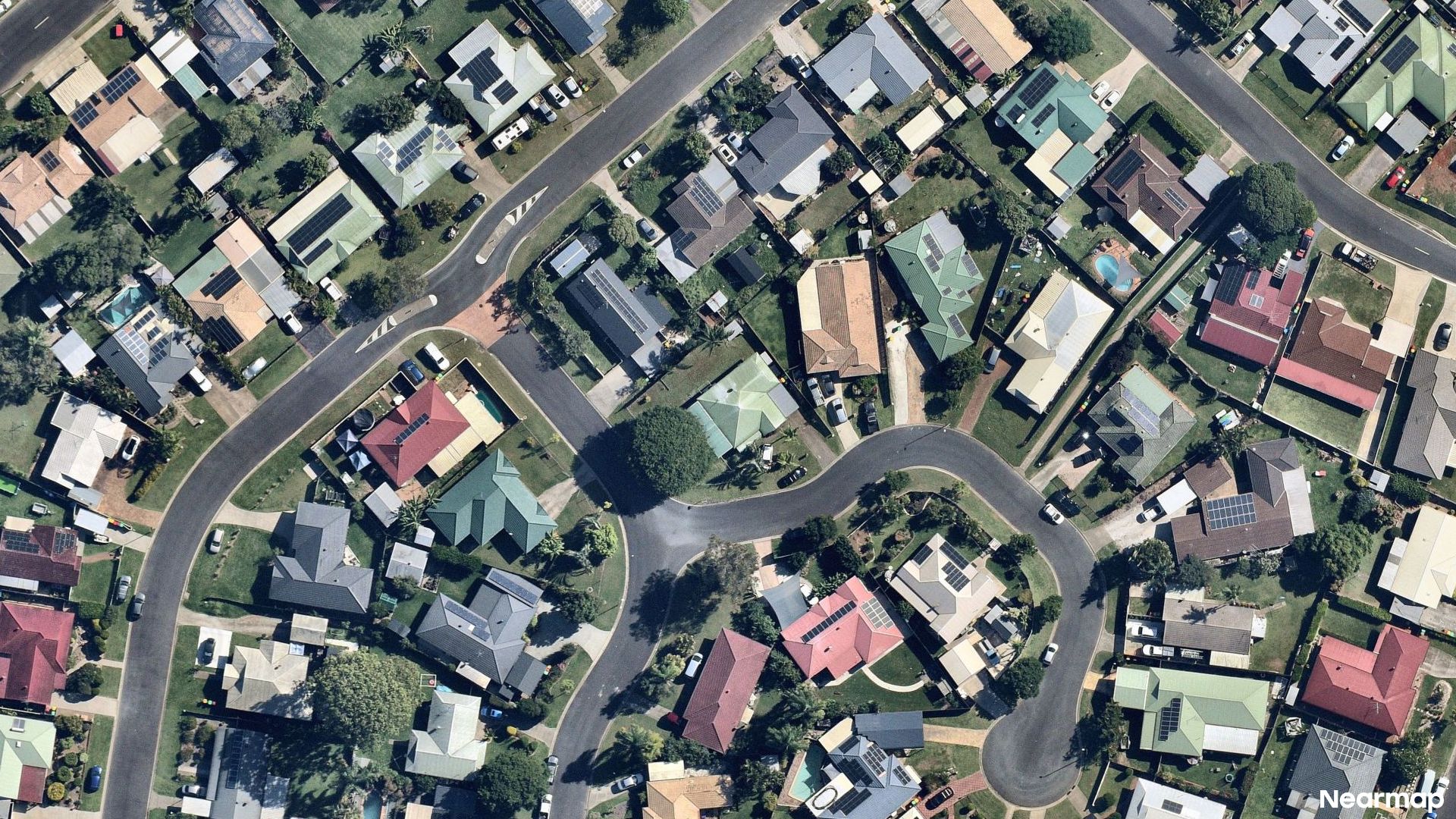 Vertical aerial view