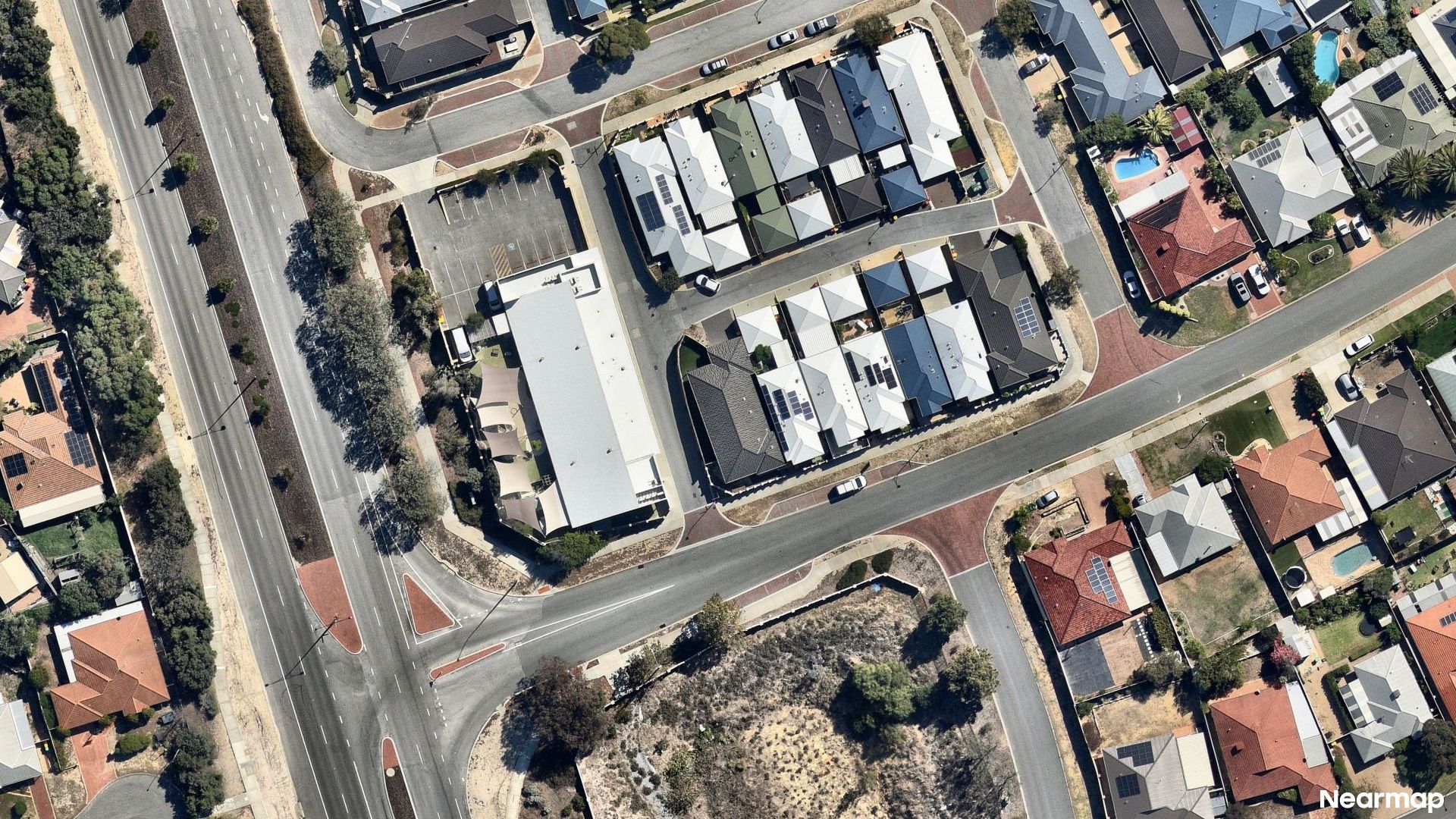 Vertical aerial view