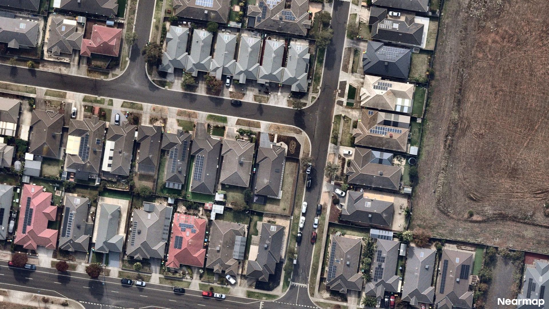 Vertical aerial view