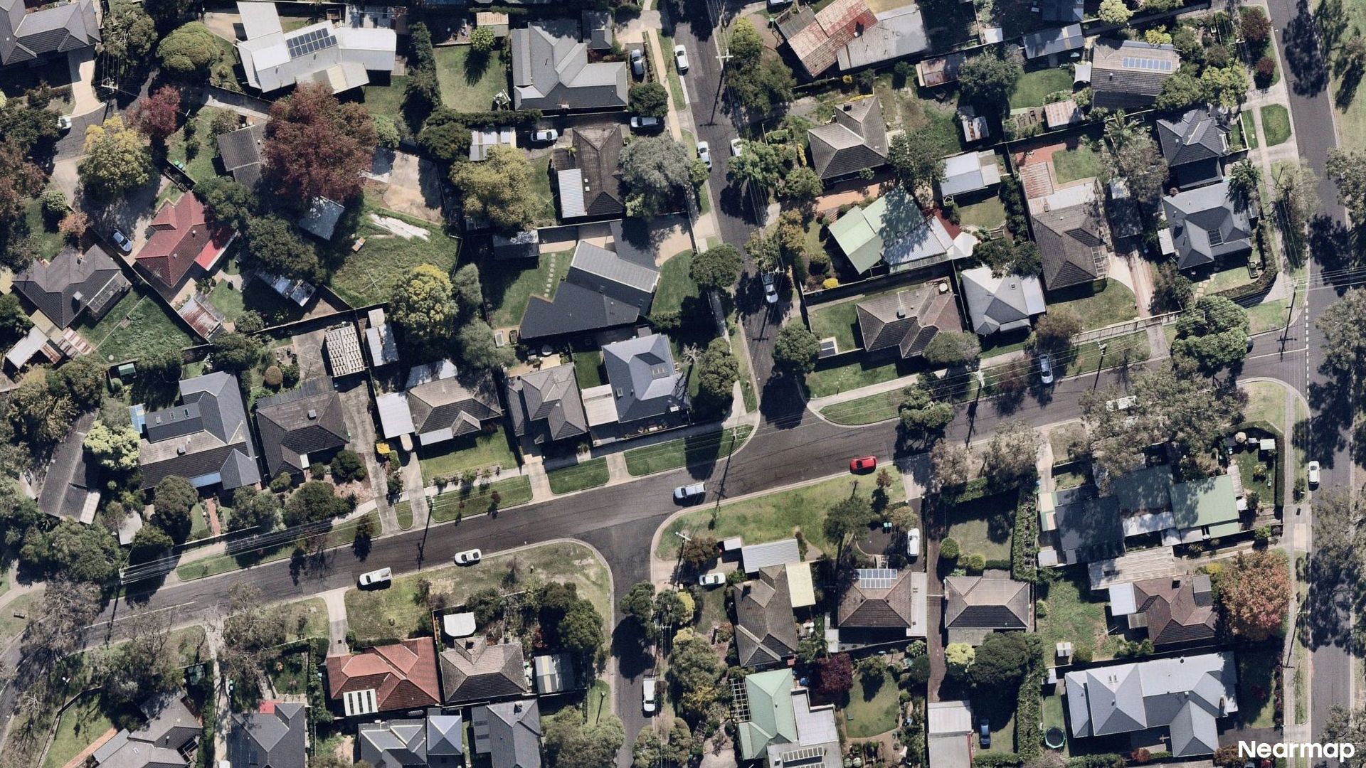 Vertical aerial view