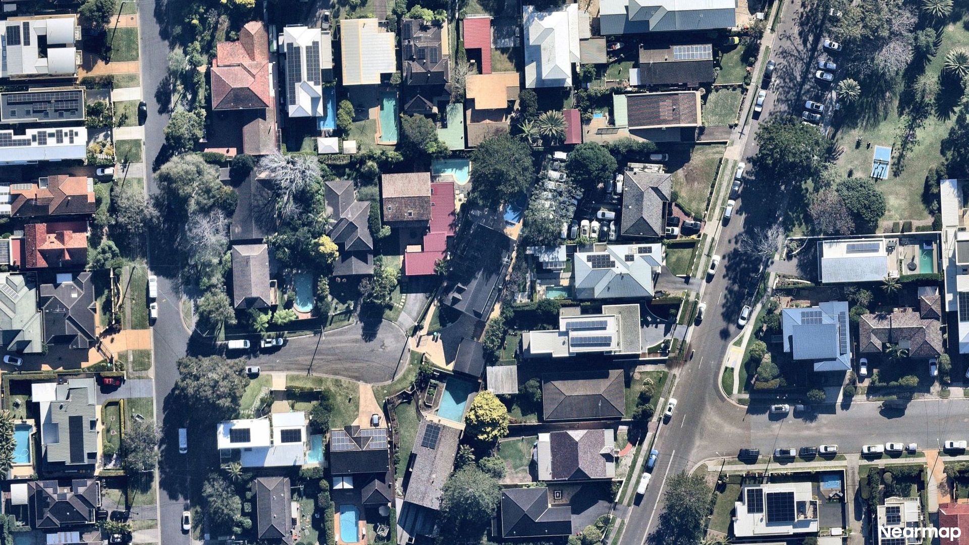 Vertical aerial view