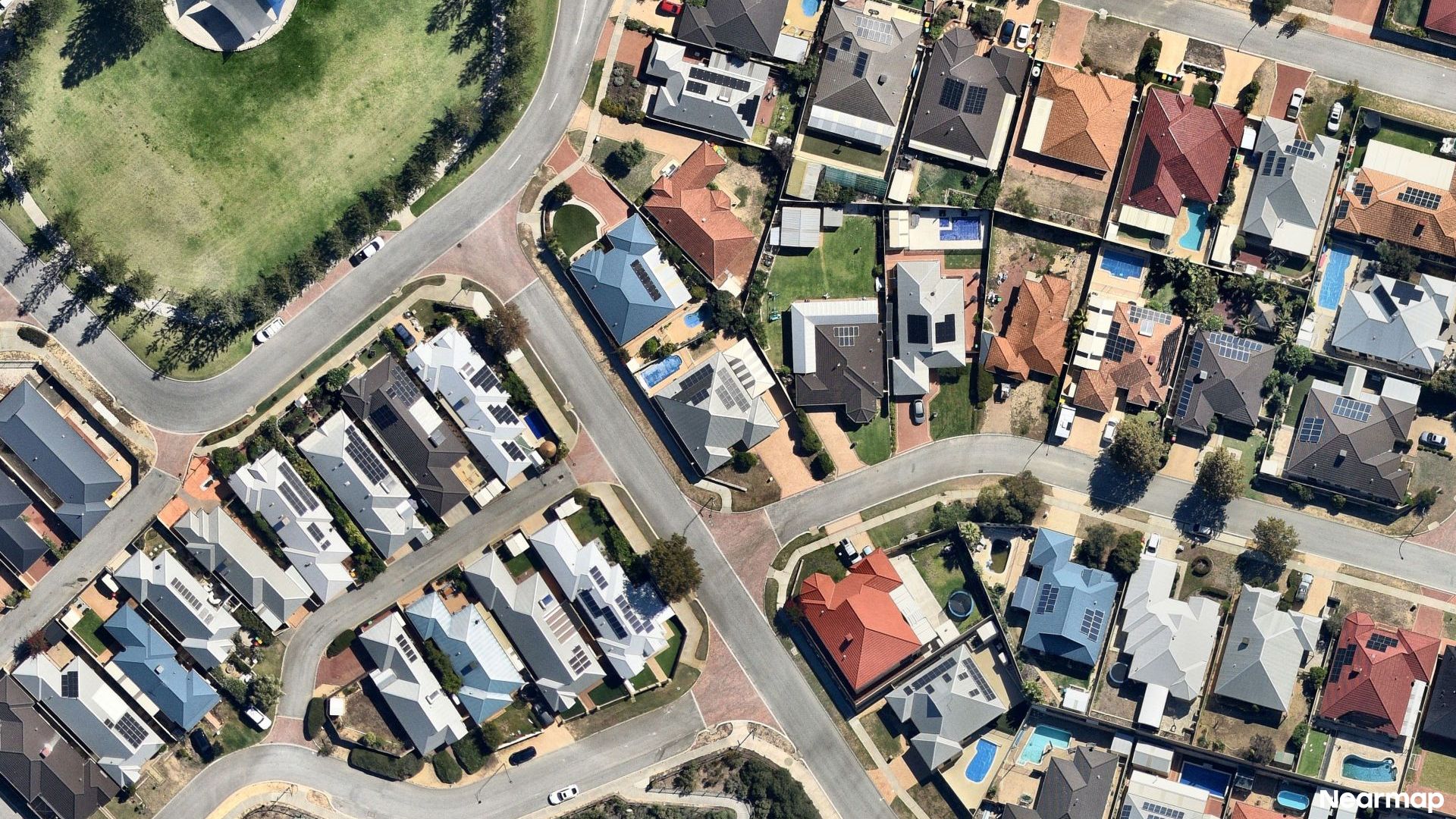 Vertical aerial view