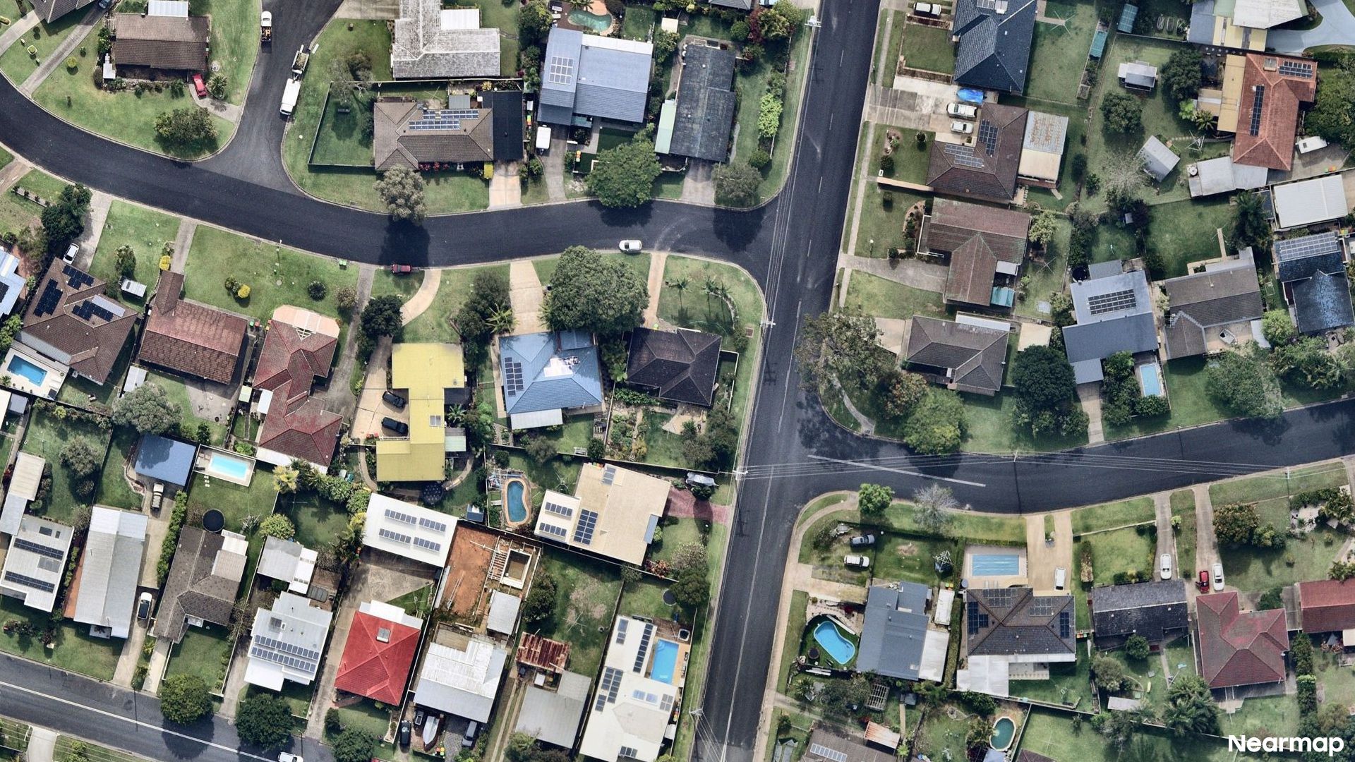 Vertical aerial view