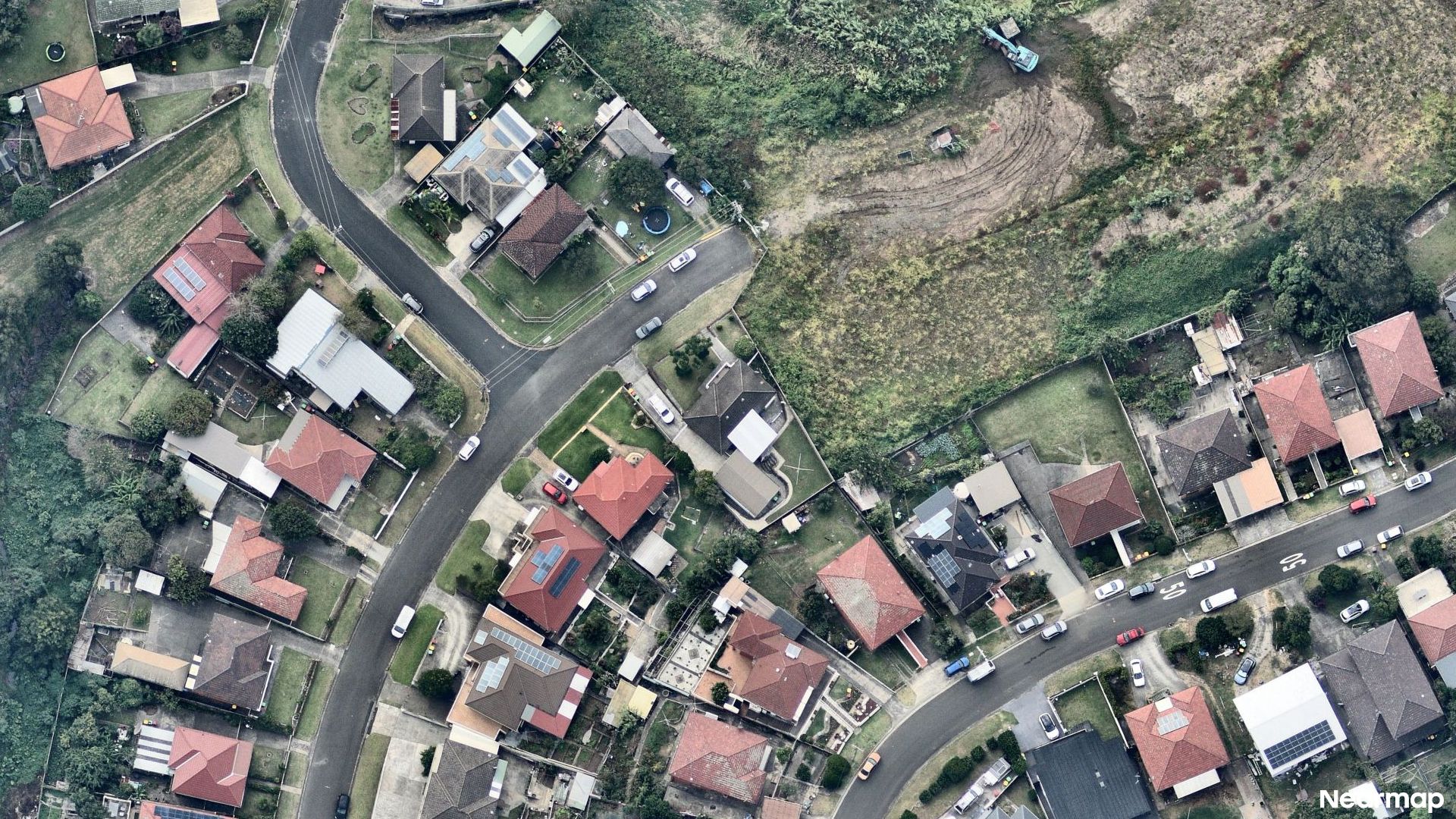 Vertical aerial view